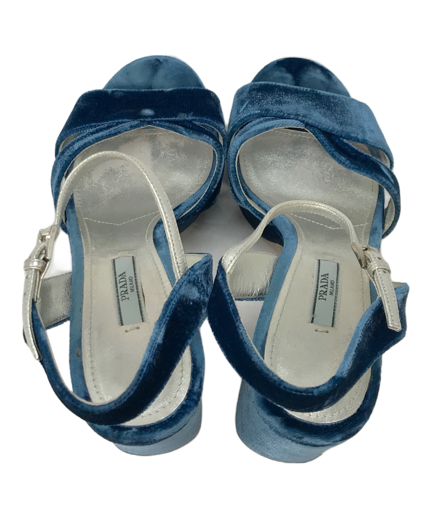 プラダスポーツ ビーチサンダル ブルー 水色 39 PRADA SPORTS PRADA