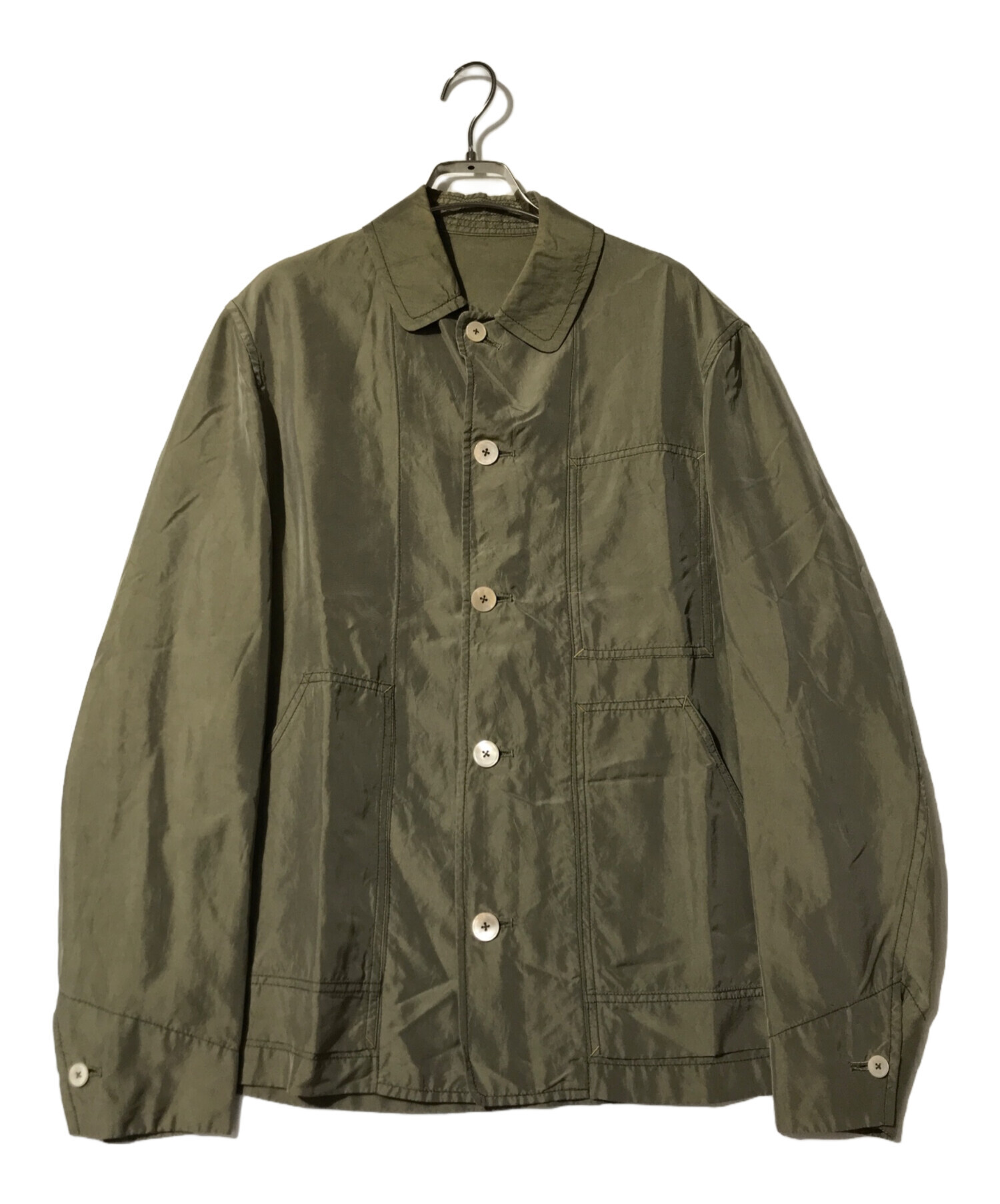 中古・古着通販】kemit (ケミット) シャツジャケット カーキ サイズ:46 