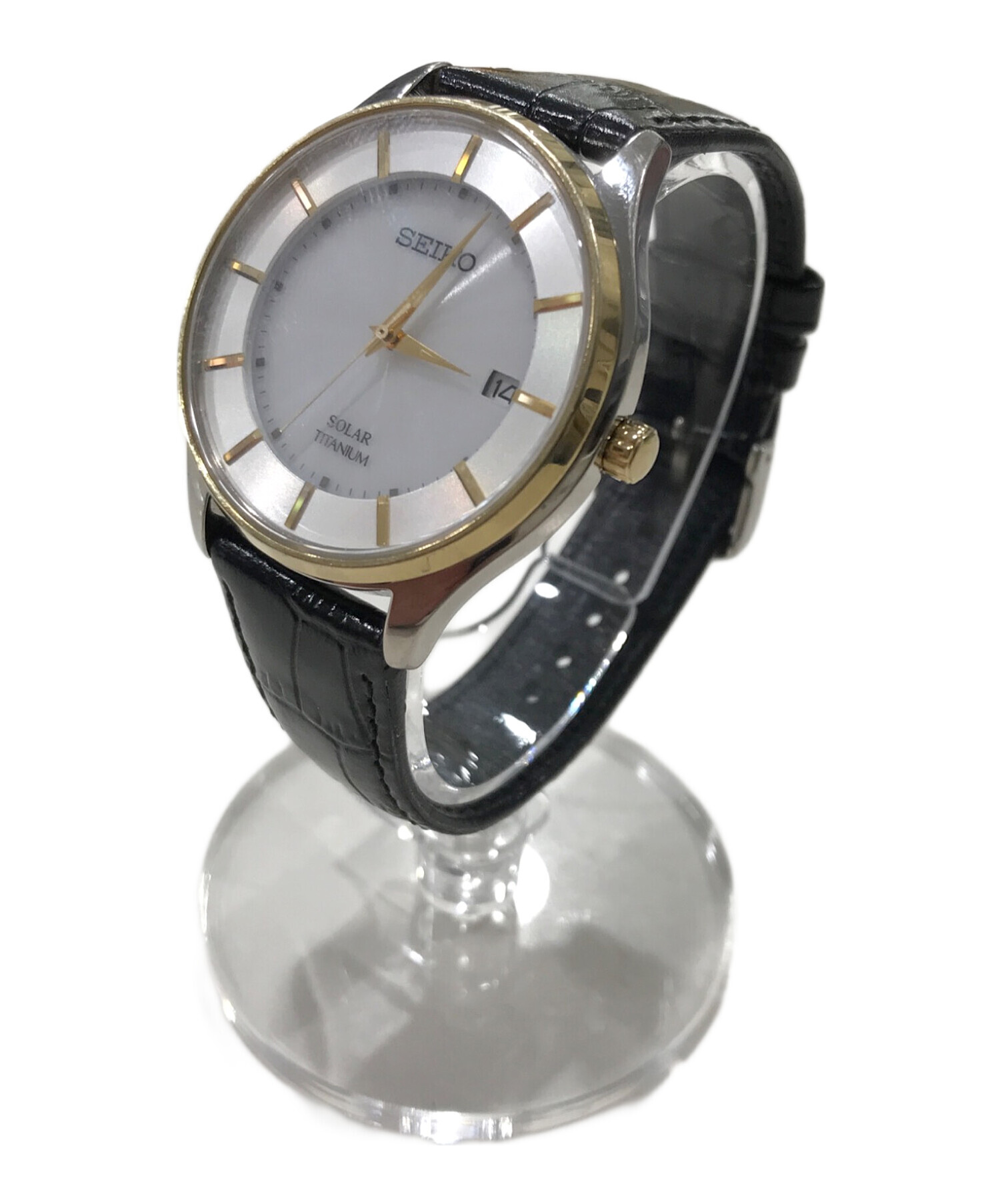 中古・古着通販】SEIKO (セイコー) V157-0BX0 ホワイト｜ブランド