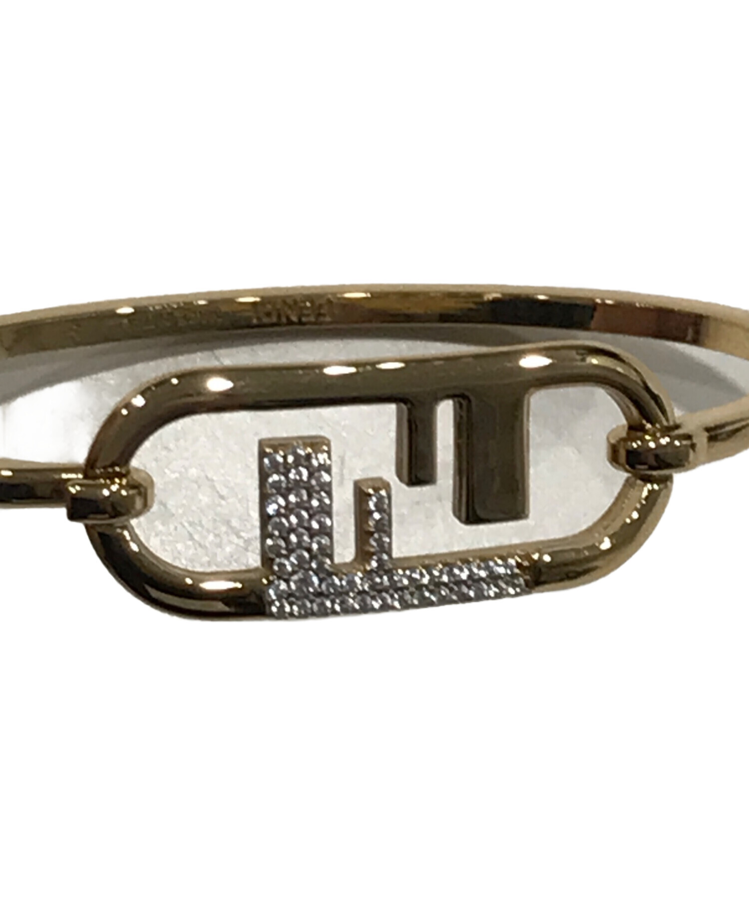 中古・古着通販】FENDI (フェンディ) オーロックブレスレット ゴールド 