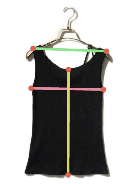 中古・古着通販】MURRAL (ミューラル) Ivy tank ブラック サイズ:1