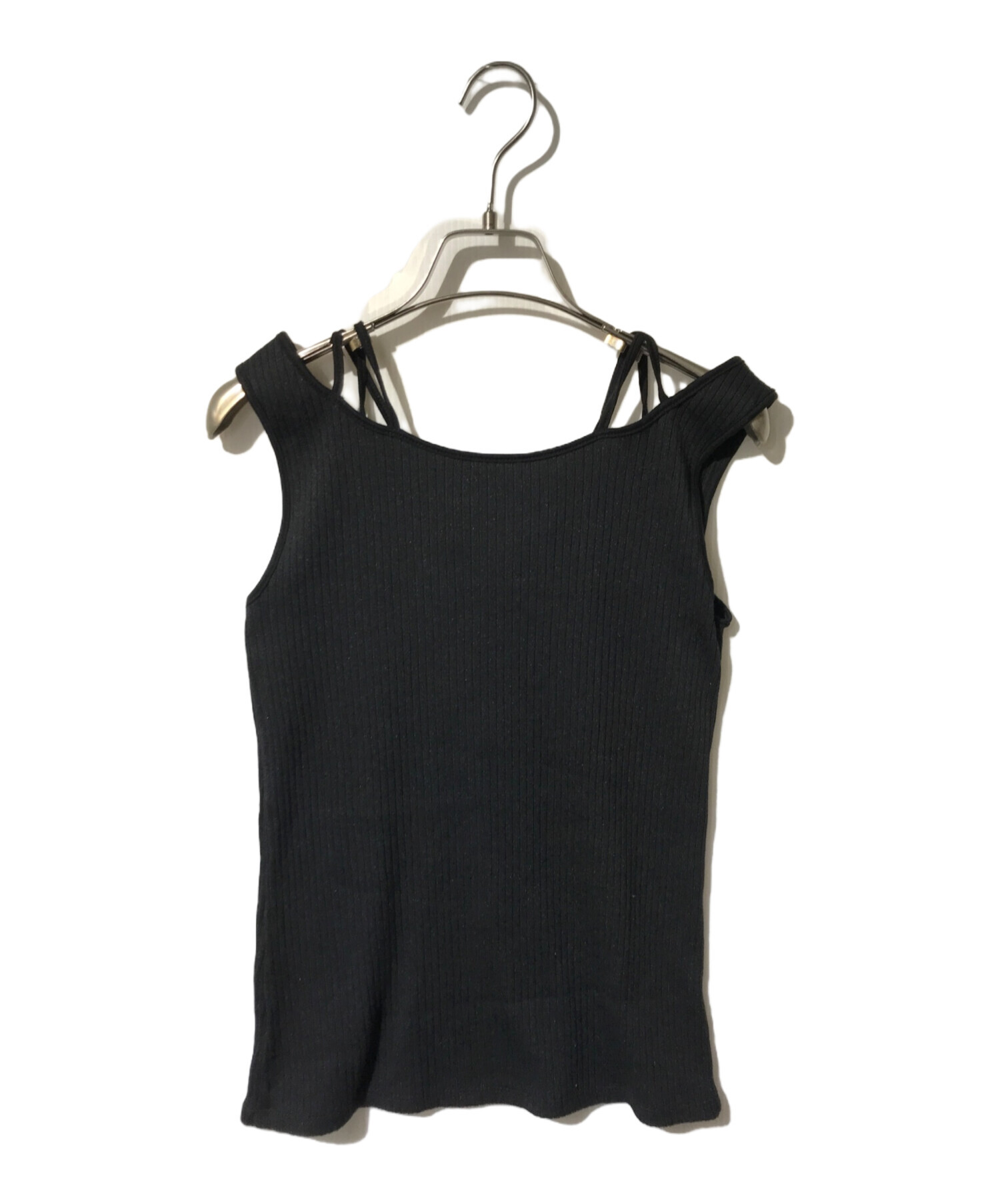 【新品未使用】MURRAL Ivy tank ブラック サイズ1 中古・古着通販】MURRAL (ミューラル) Ivy tank ブラック サイズ:1