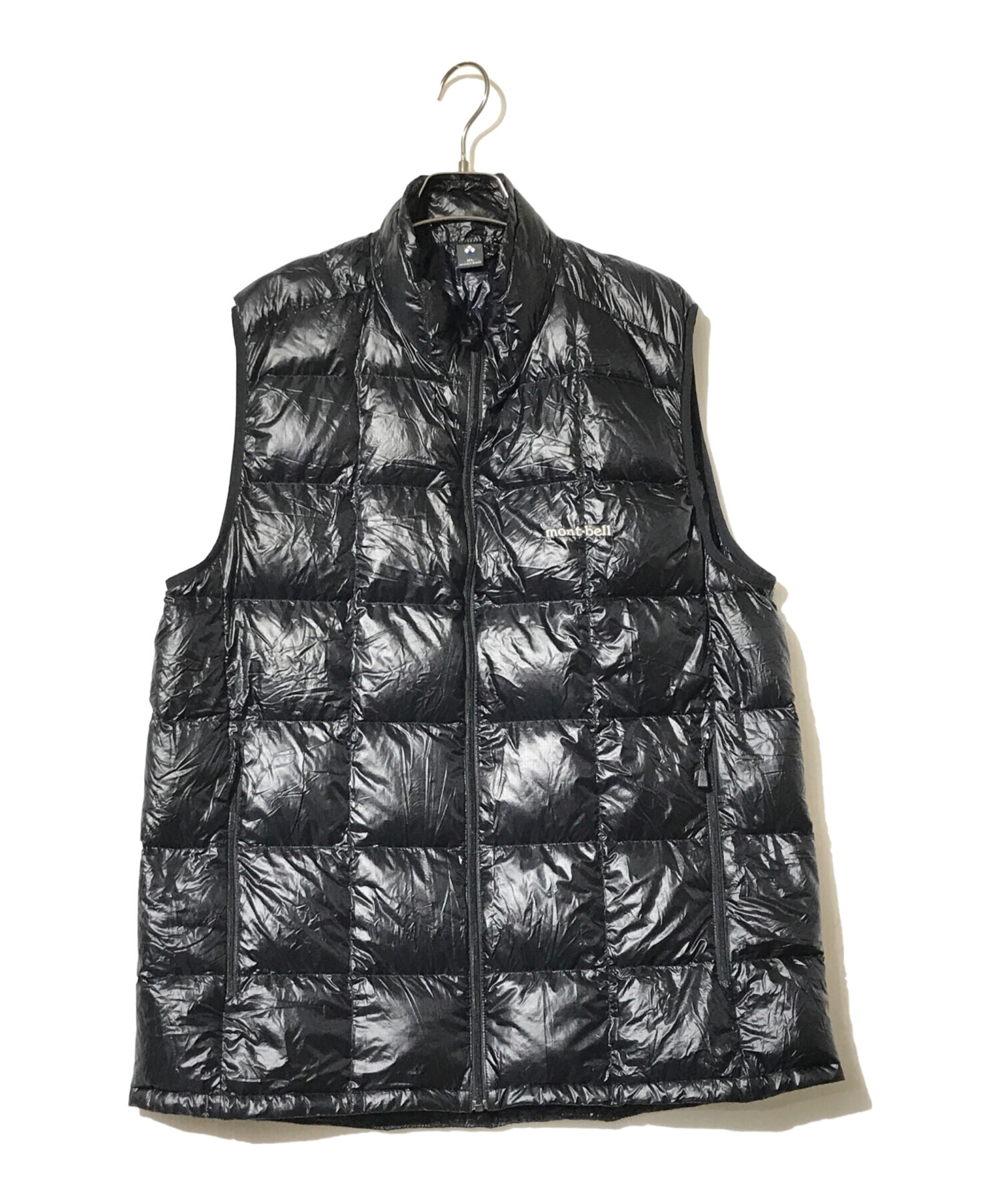 古着 黒 XL ダウンベスト　古着 タイオン リバーシブル フリース ボア ダウン ベスト ブラック系 XL