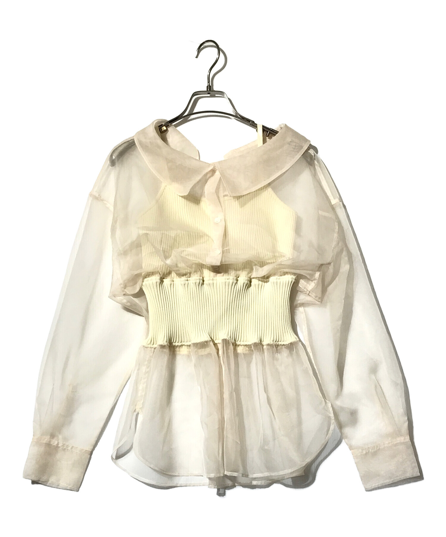 専用❤︎新品タグ付★フレイアイディー FRAY I.D★ シャツレイヤードニット FRAY I.D（フレイ・アイディー） シャツレイヤードニットトップス 24春