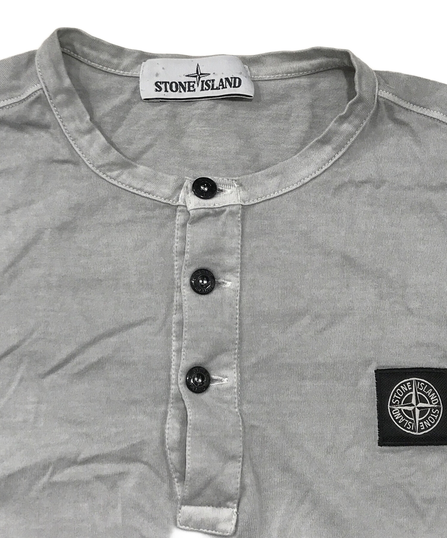 中古・古着通販】STONE ISLAND (ストーンアイランド) ヘンリーネックLS 
