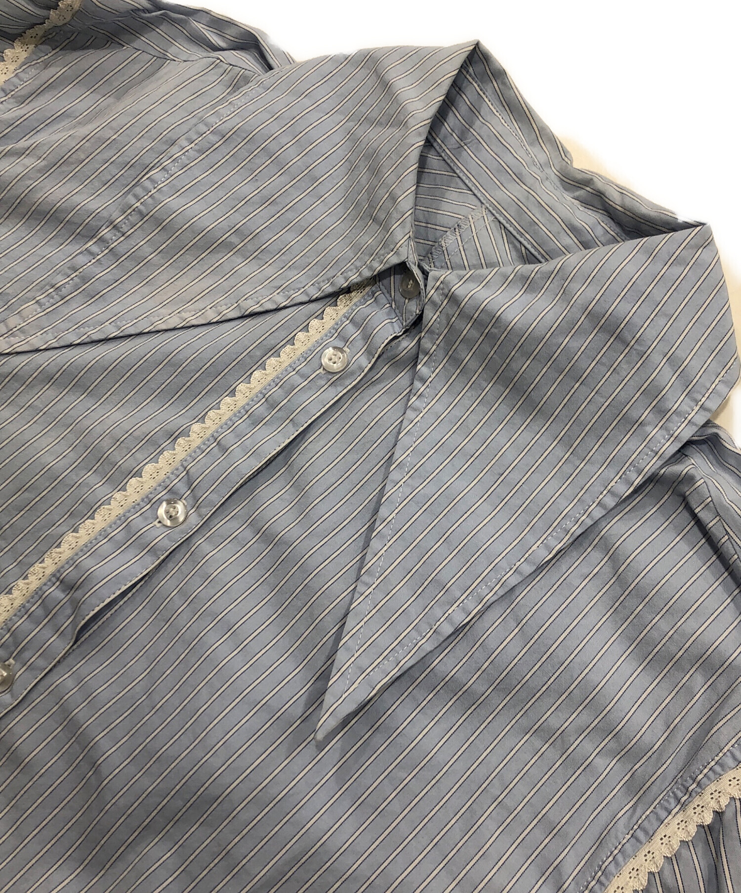 中古・古着通販】Bibiy. (ビビィ) HARLEY BLOUSE ブルー サイズ:free