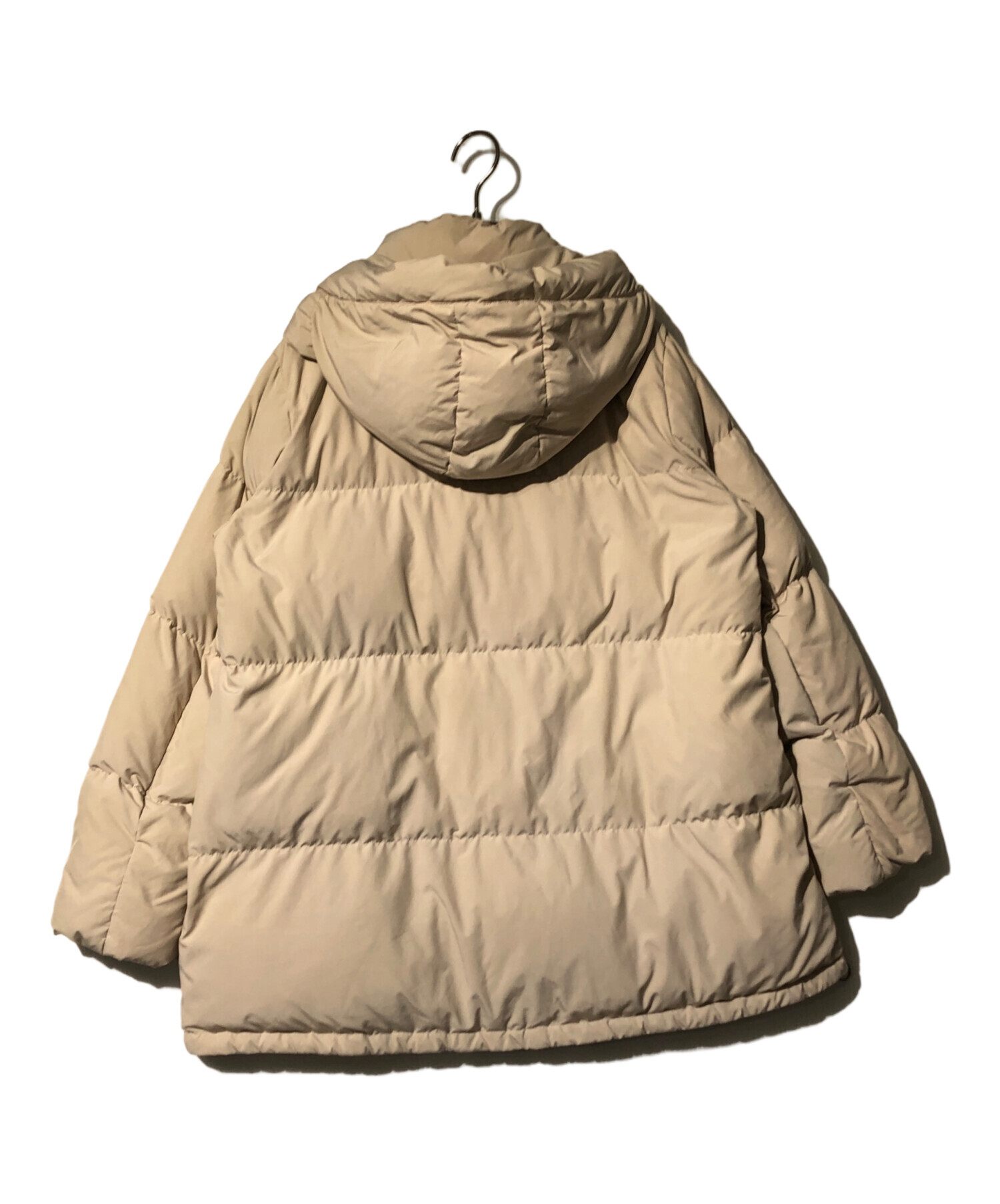 【美品】イエナ リサイクルダウンショートコート ダウンジャケット ベージュ 40 中古・古着通販】IENA (イエナ) リサイクルダウンショートコート