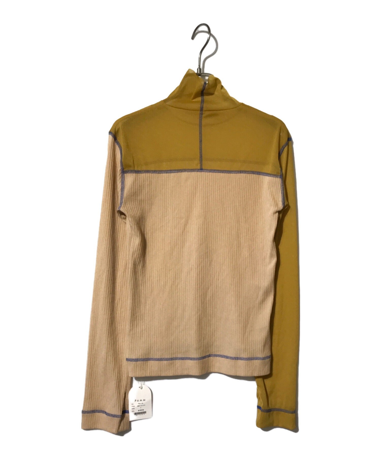 中古・古着通販】PAMM (パム) 窓際のシースルートップス ベージュ