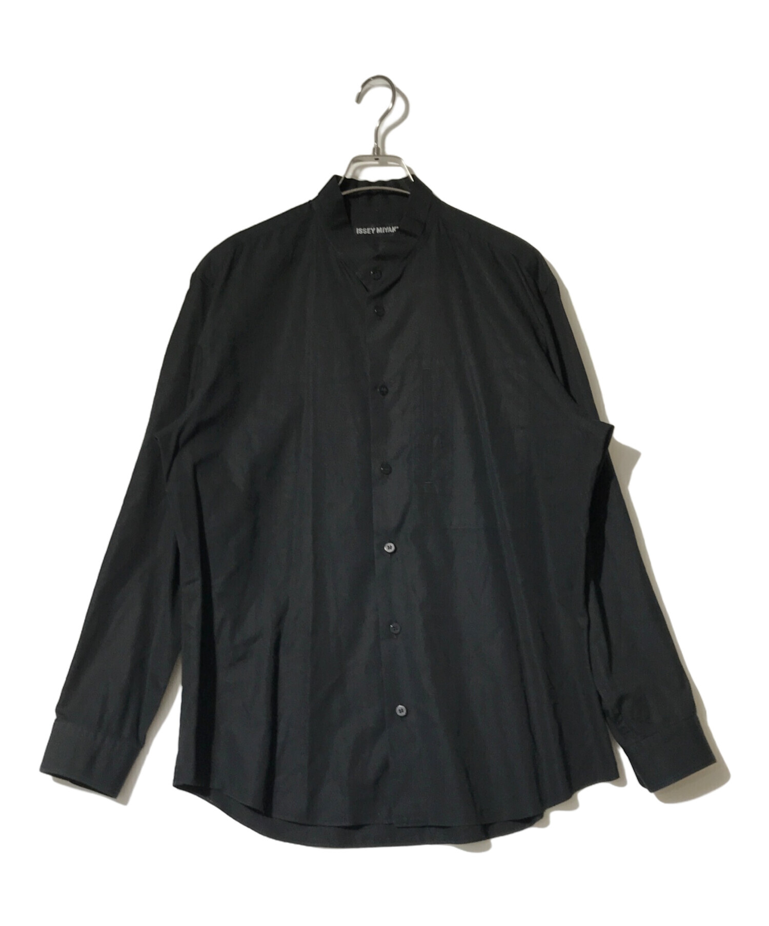 黒タグ ISSEY MIYAKE イッセイミヤケ スタンドカラーシャツ 中古・古着通販】ISSEY MIYAKE (イッセイミヤケ) スタンドカラーシャツ