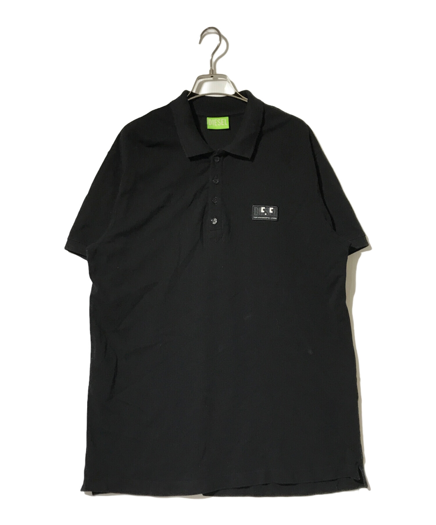 中古・古着通販】DIESEL (ディーゼル) ポロシャツ ブラック サイズ:L 