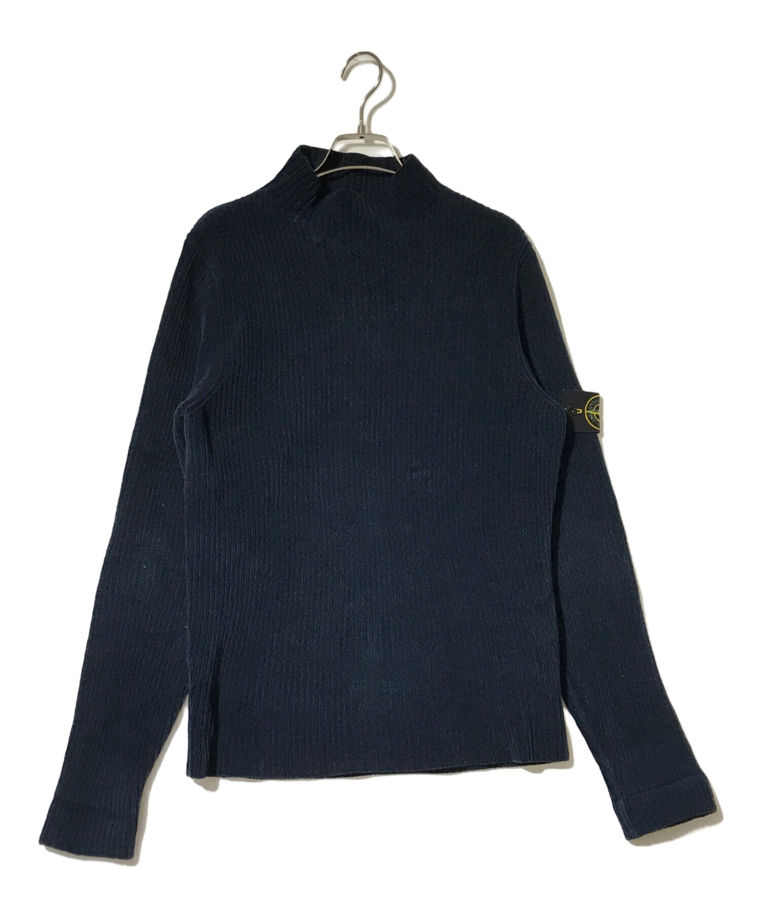 STONE  ネイビー ハイネックニット STONE ISLAND ネイビーニット ハイネック