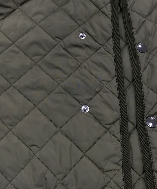 Barbour◇左前ポケット汚れ有/キルティングジャケット/8/ナイロン/BLK