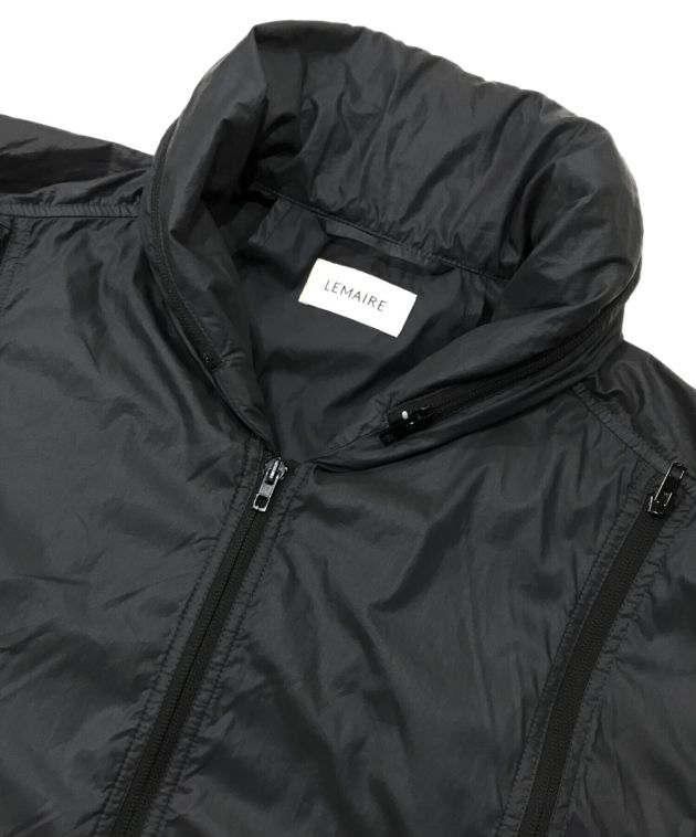中古・古着通販】LEMAIRE (ルメール) ジップフードジャケット ブラック  