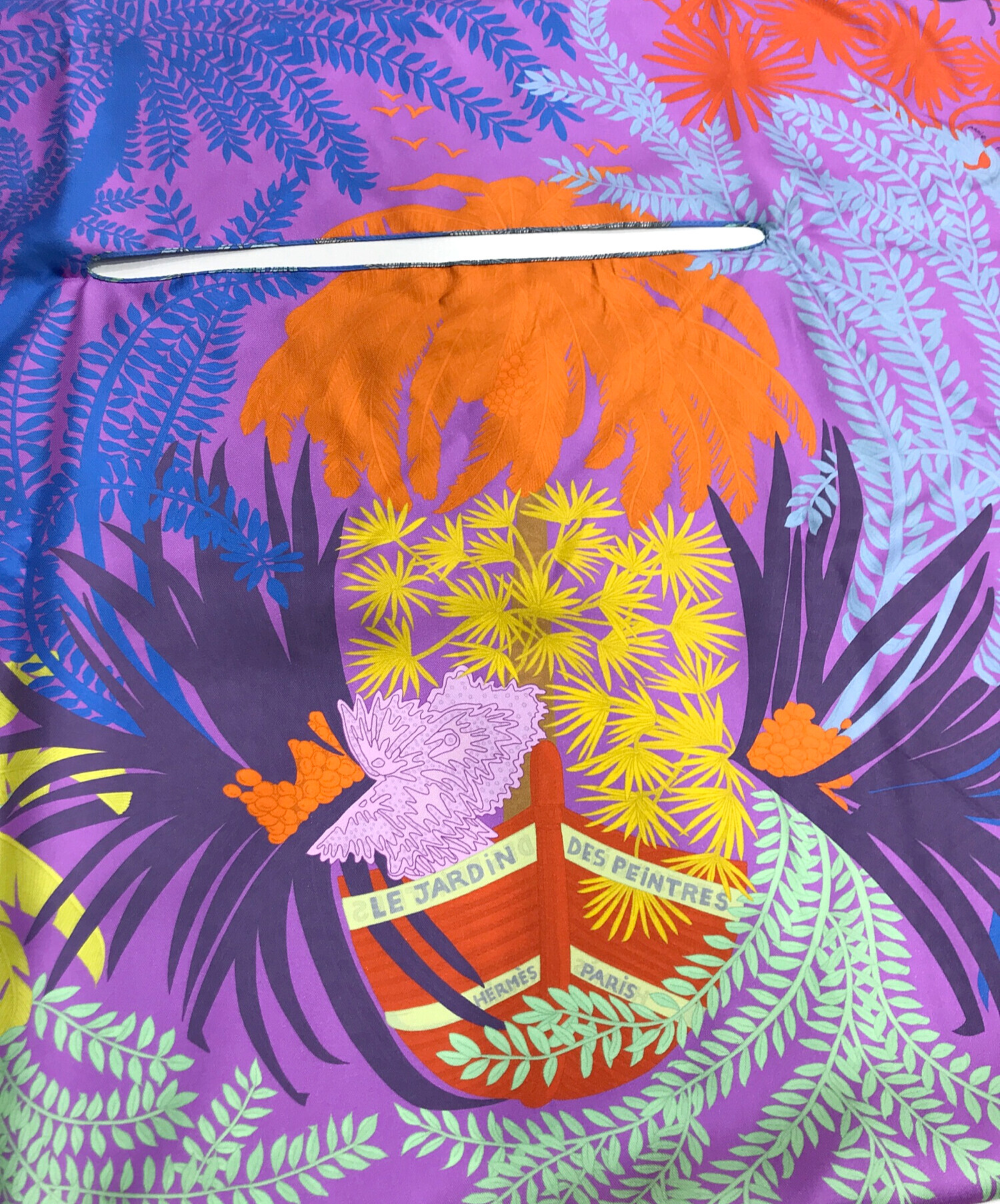 中古・古着通販】HERMES (エルメス) シルクポンチョ ブルー｜ブランド