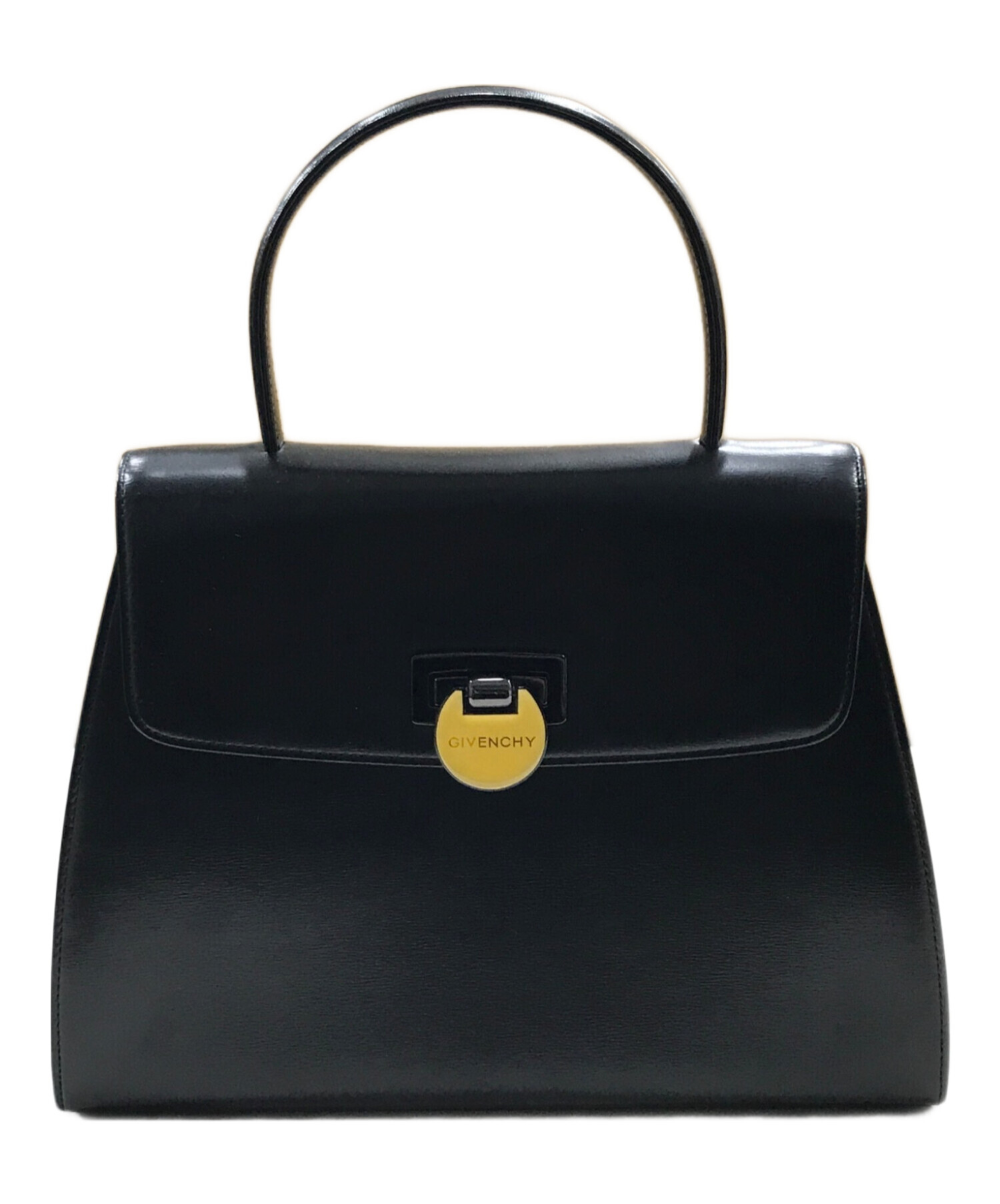 GIVENCHY牛革ハンドバック 中古・古着通販】GIVENCHY (ジバンシィ) ハンドバッグ ブラック