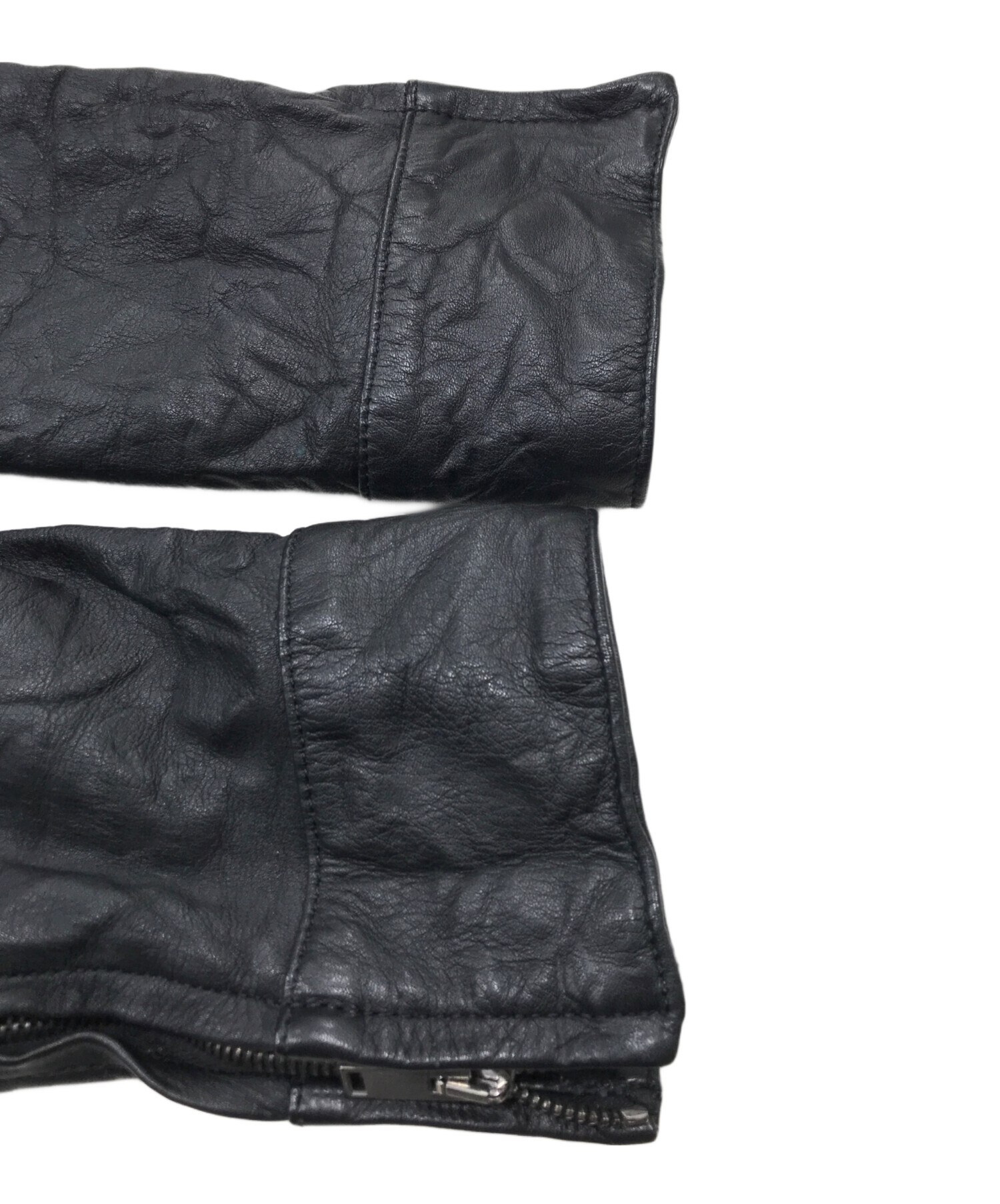 サイズ5❕　jun hashimoto leather jkt ccp カルペ 中古・古着通販】Junhashimoto (ジュンハシモト) SPY WASHABLE CALF