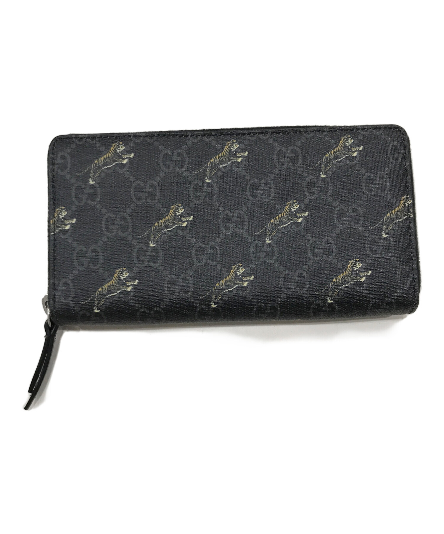 中古・古着通販】GUCCI (グッチ) 長財布/GGスプリーム グレー 