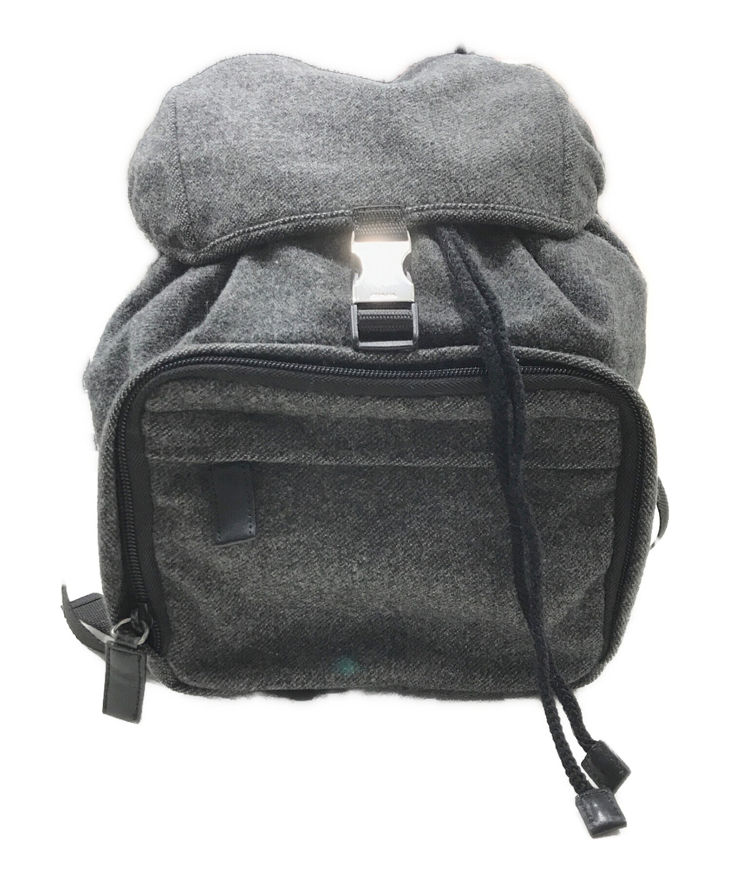 PRADAグレーミニリュック 中古・古着通販】PRADA (プラダ) FELTRO ミニリュック グレー
