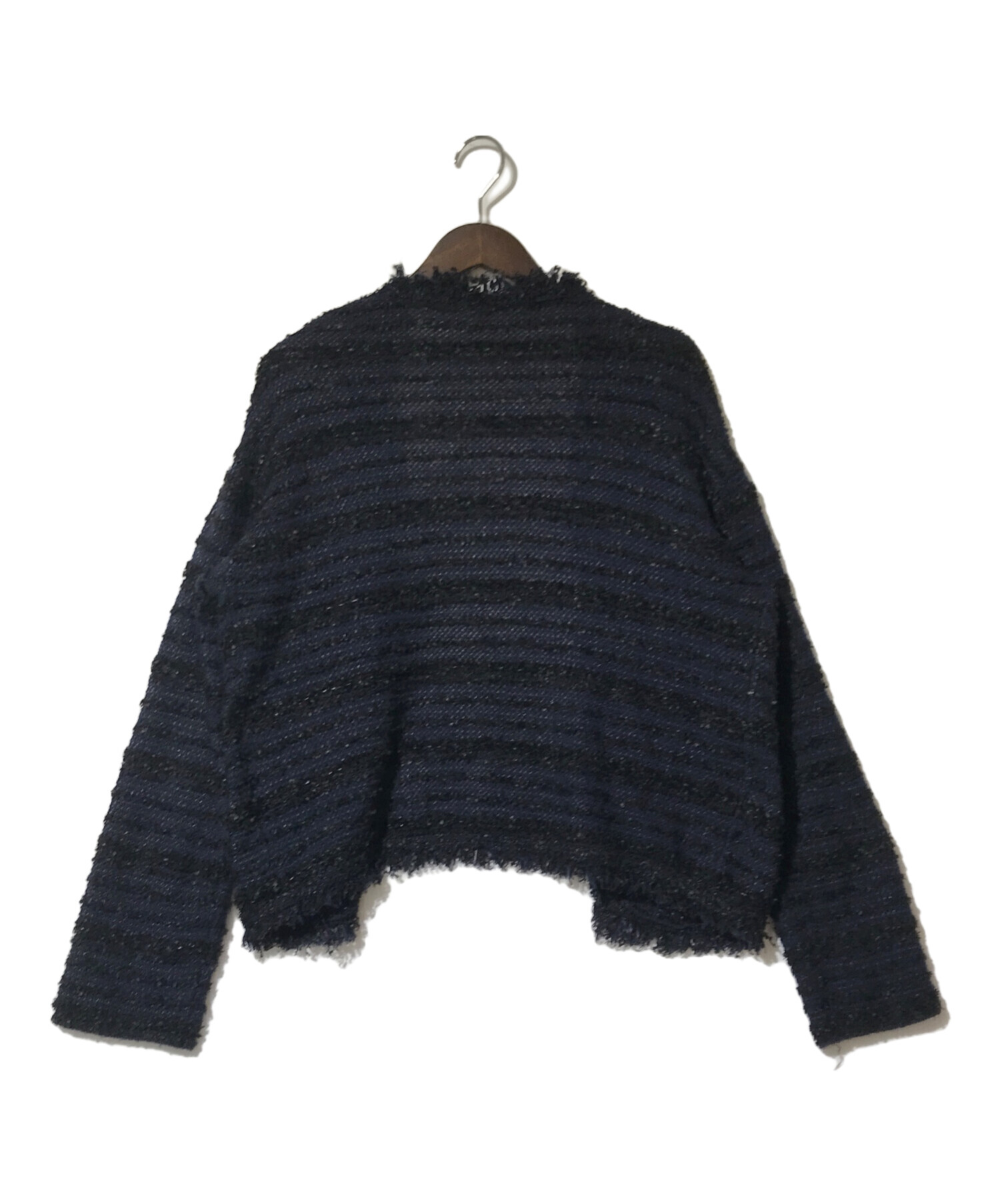 中古・古着通販】SOEJU (ソージュ) ニットカーディガン ネイビー