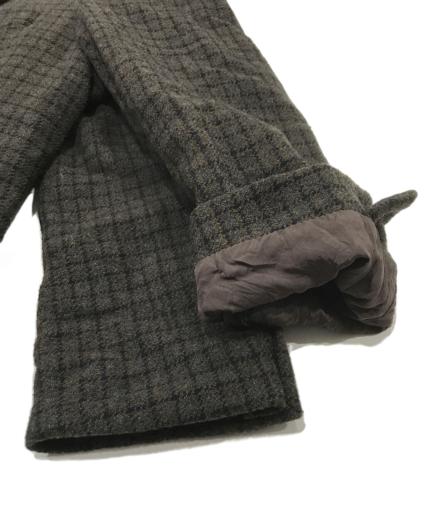 Giorgio Armani　ブラウン ツイード テーラードジャケット M相当 Giorgio Armani ブラウン ツイード テーラードジャケット M相当 - メルカリ