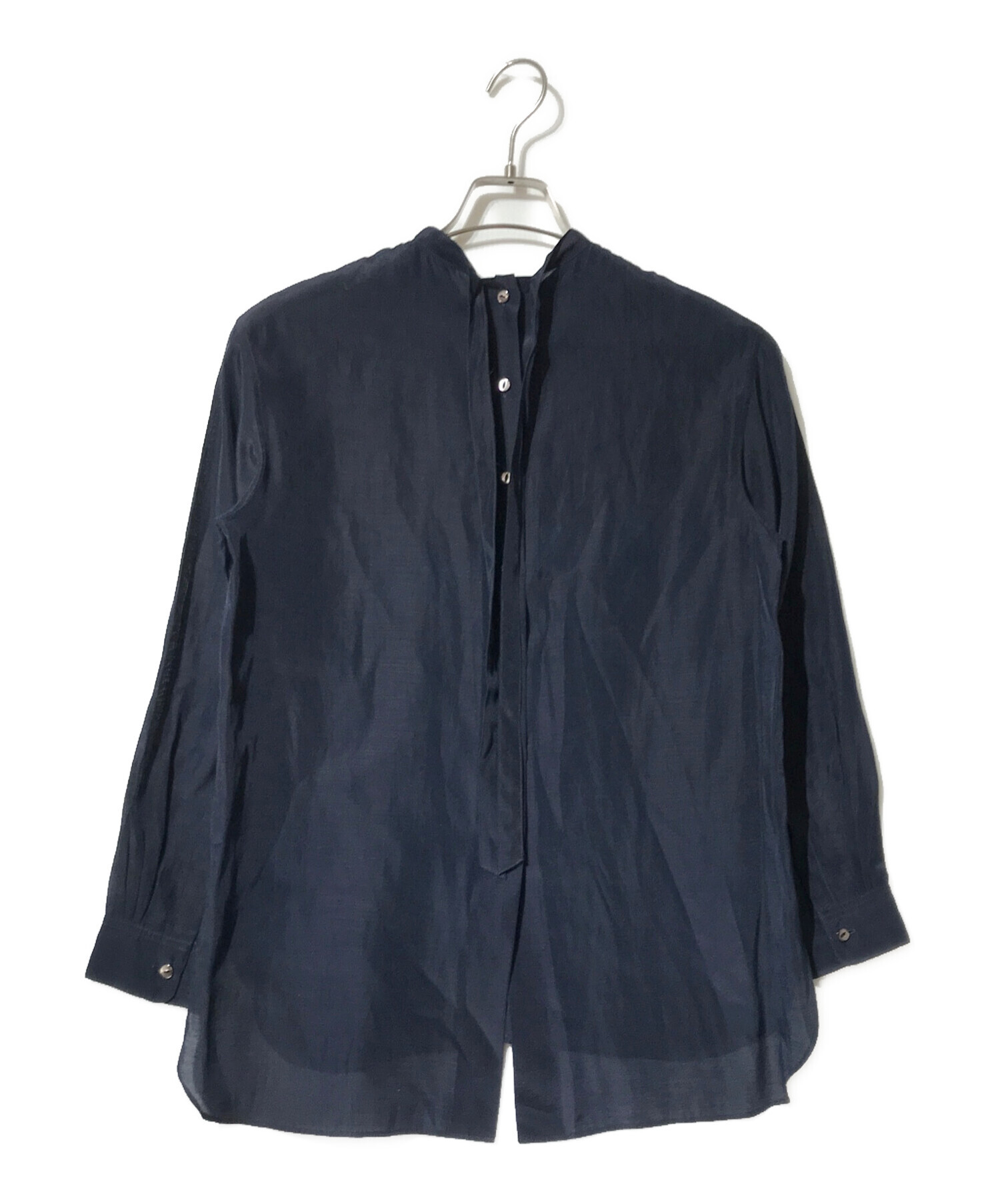 Drawer ドゥロワー シルクコットン ブラウス 36 DRAWER(ドゥロワー