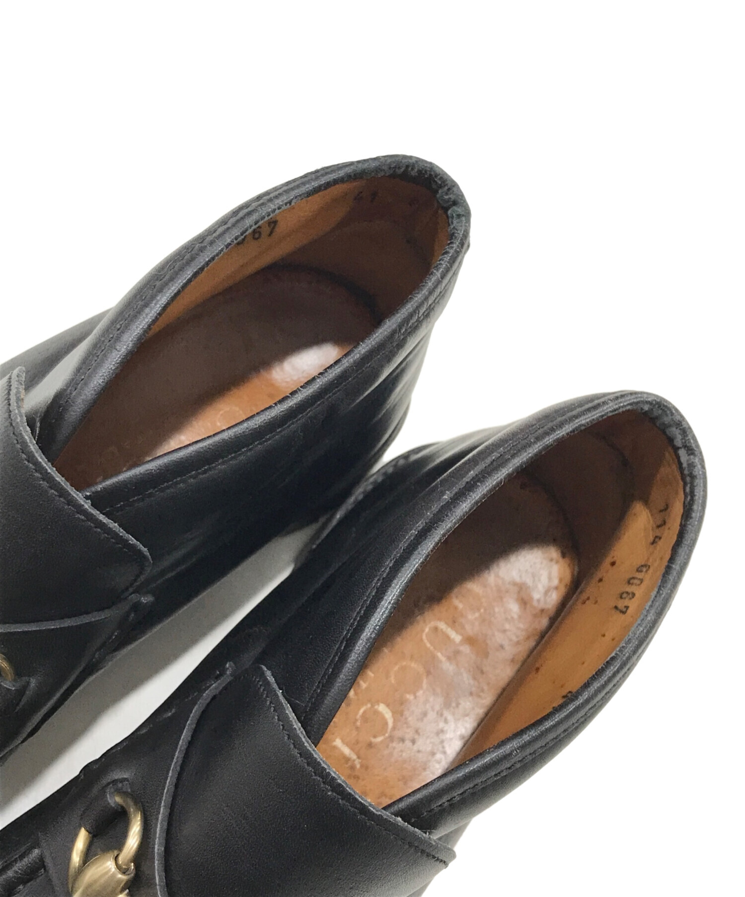 中古・古着通販】GUCCI (グッチ) ホースビット レザーチャッカブーツ