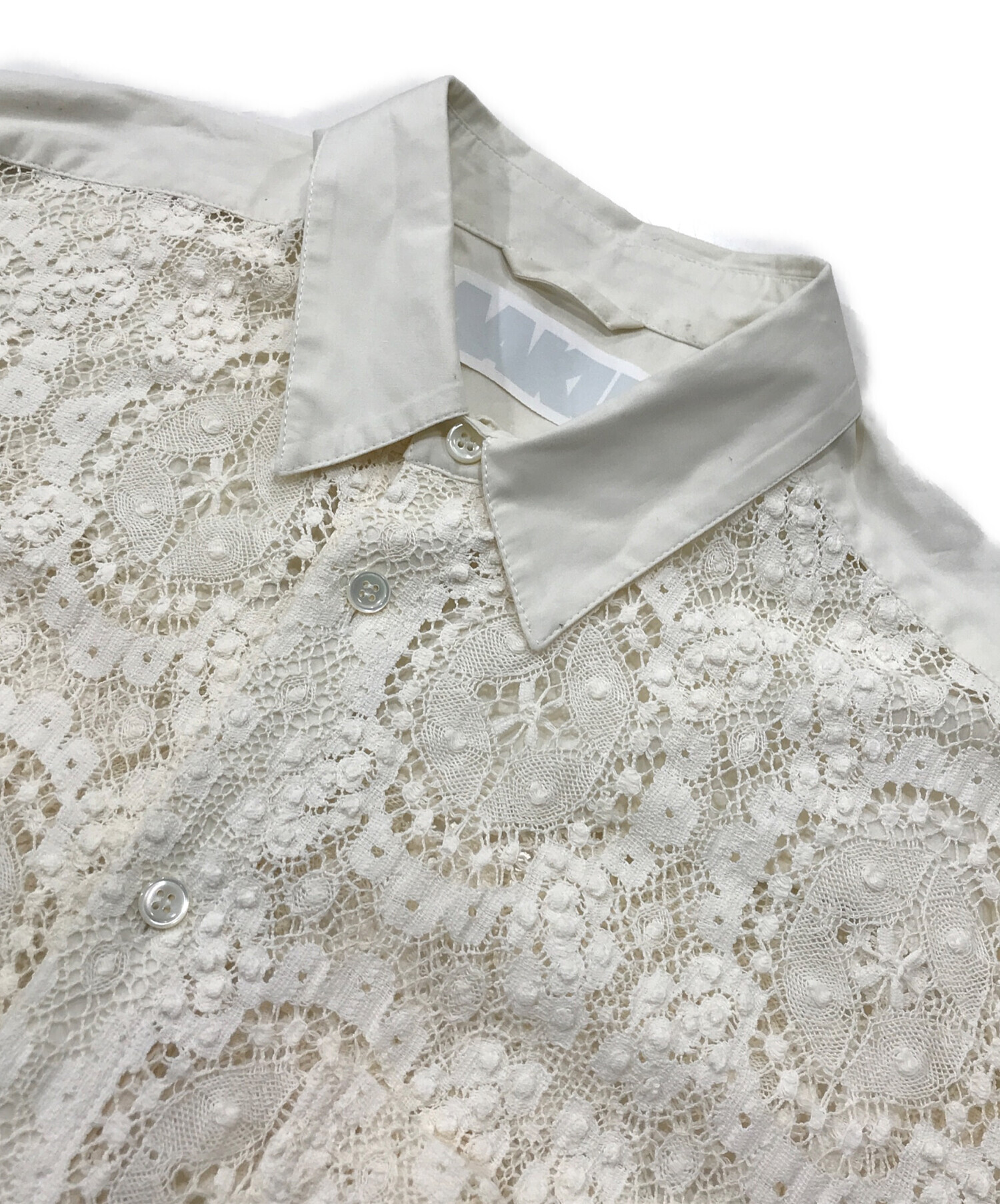 中古・古着通販】AAKU (アアク) manhole別注レースシャツ