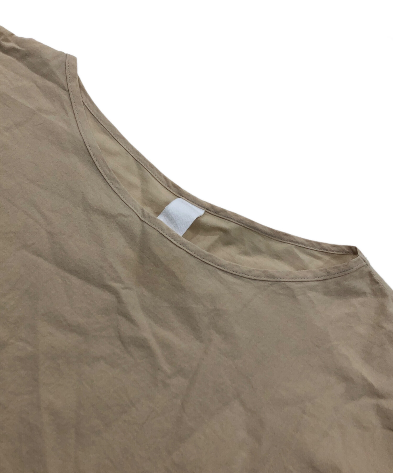 中古・古着通販】yoli (ヨリ) シンプルワイドブラウス ベージュ