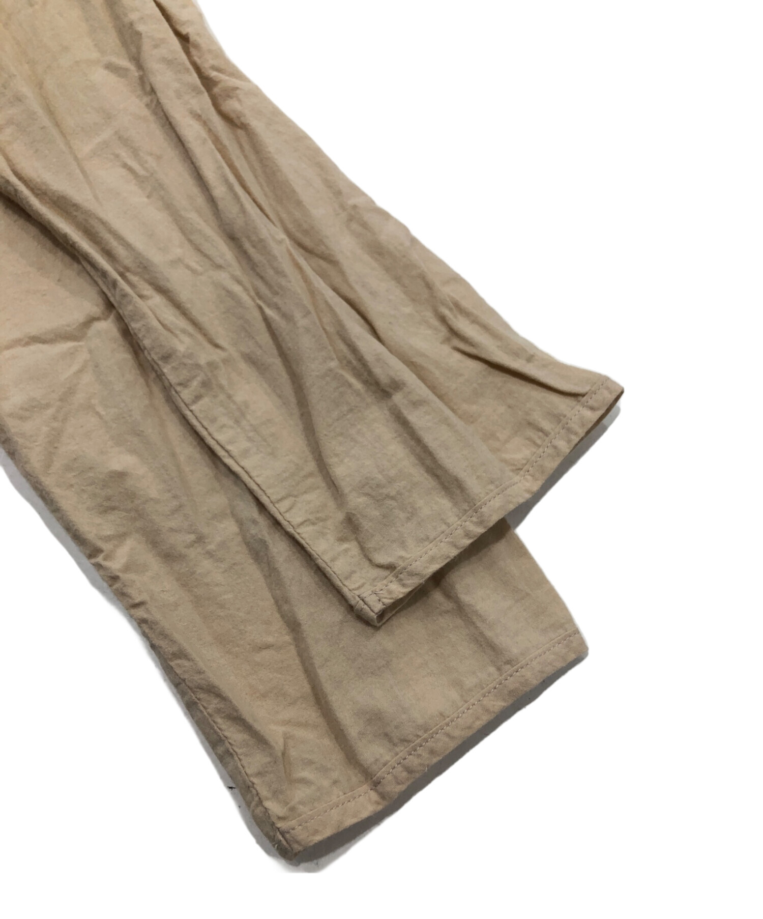 中古・古着通販】yoli (ヨリ) シンプルワイドブラウス ベージュ サイズ