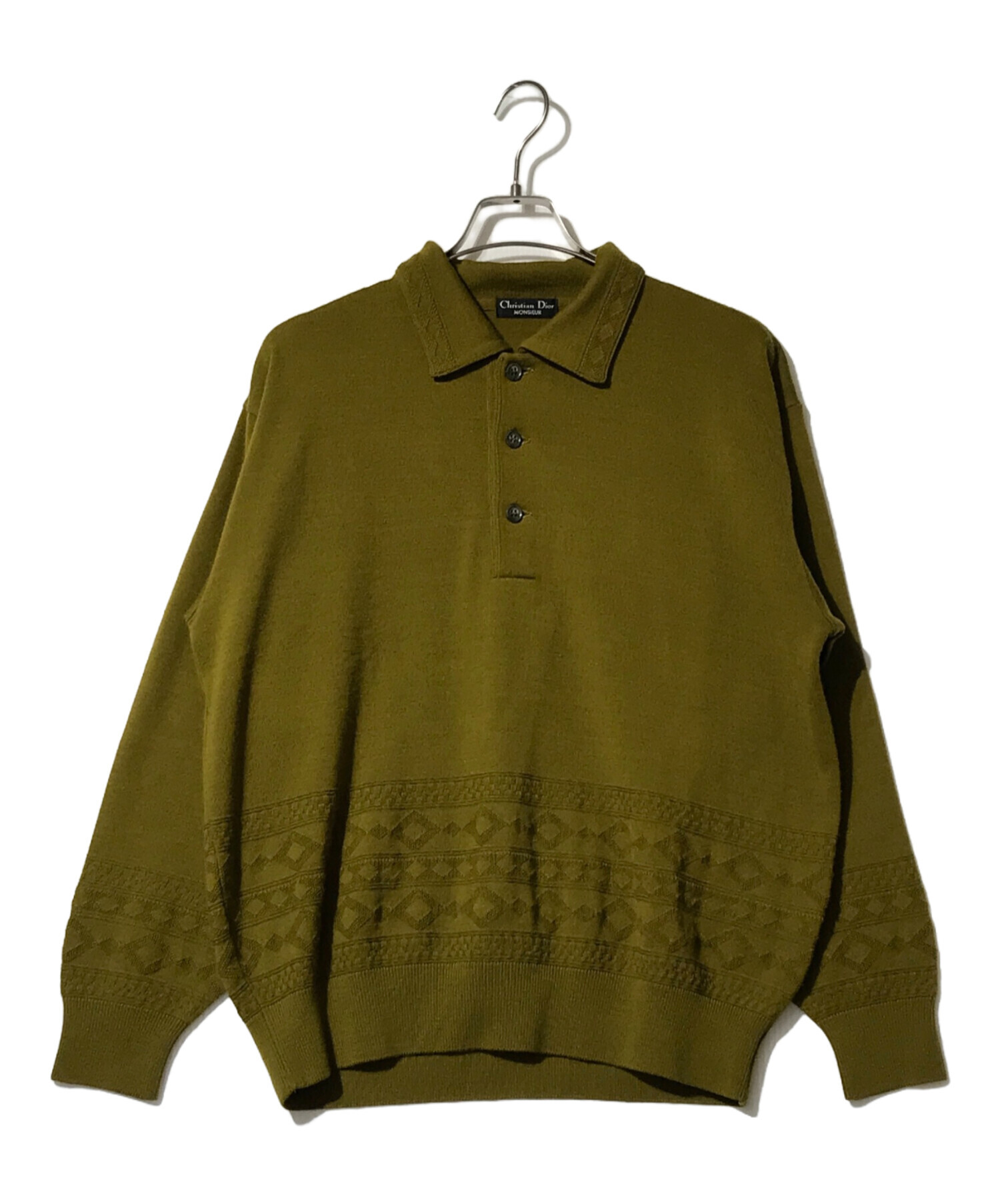 Christian Dior クリスチャン・ディオール ニットポロ ポロシャツ 中古・古着通販】Christian Dior MONSIEUR (クリスチャン