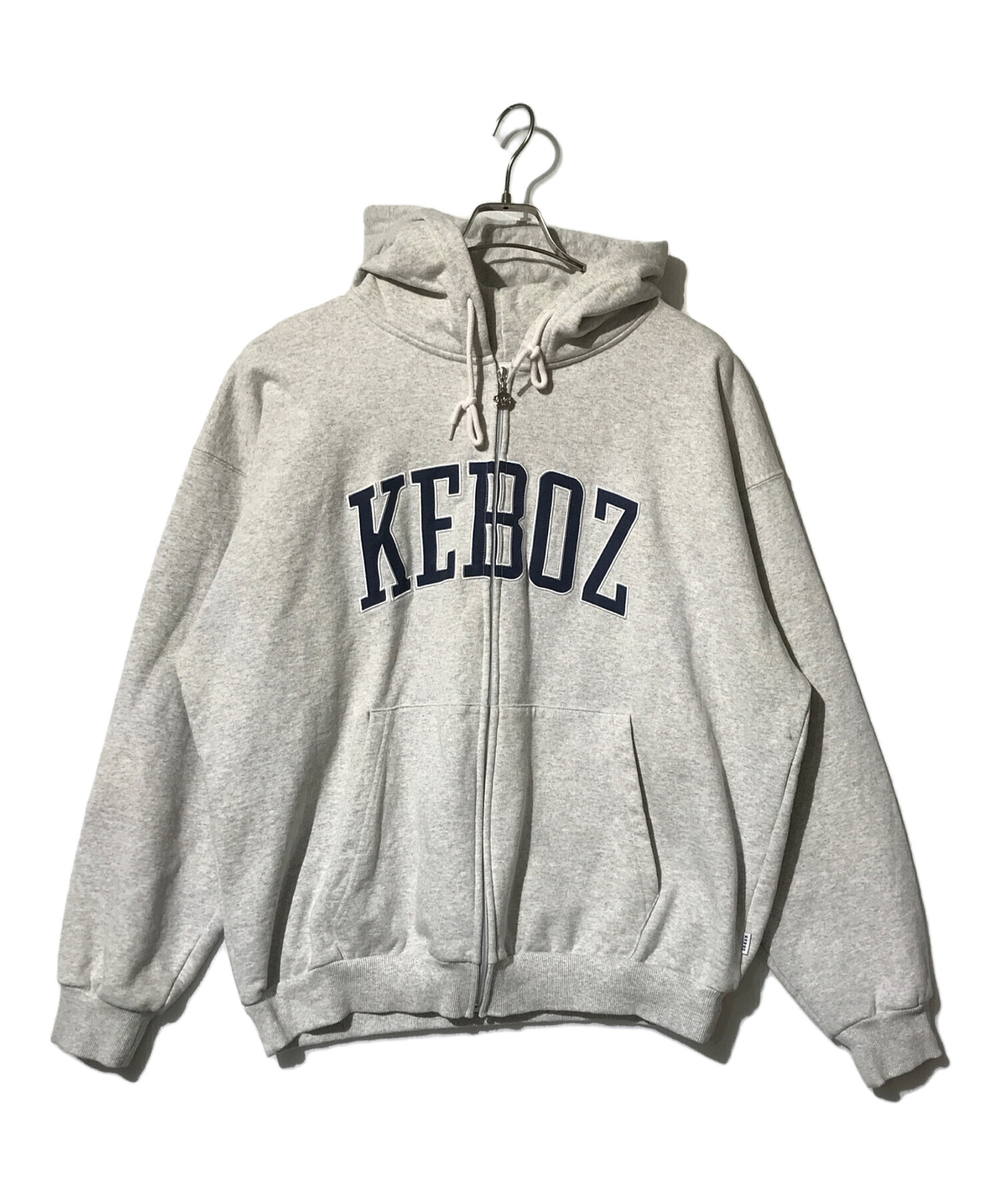 中古・古着通販】KEBOZ (ケボズ) ロゴビッグジップアップパーカー