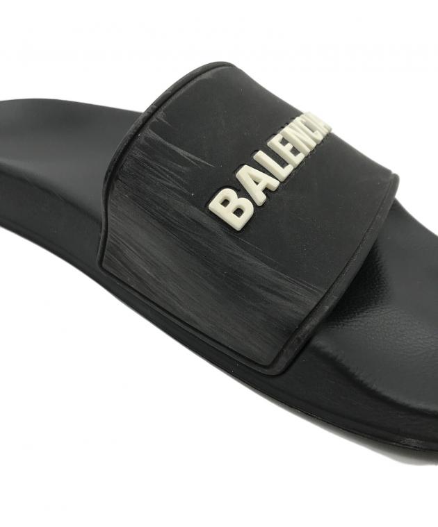 中古・古着通販】BALENCIAGA (バレンシアガ) POOL SANDAL ブラック