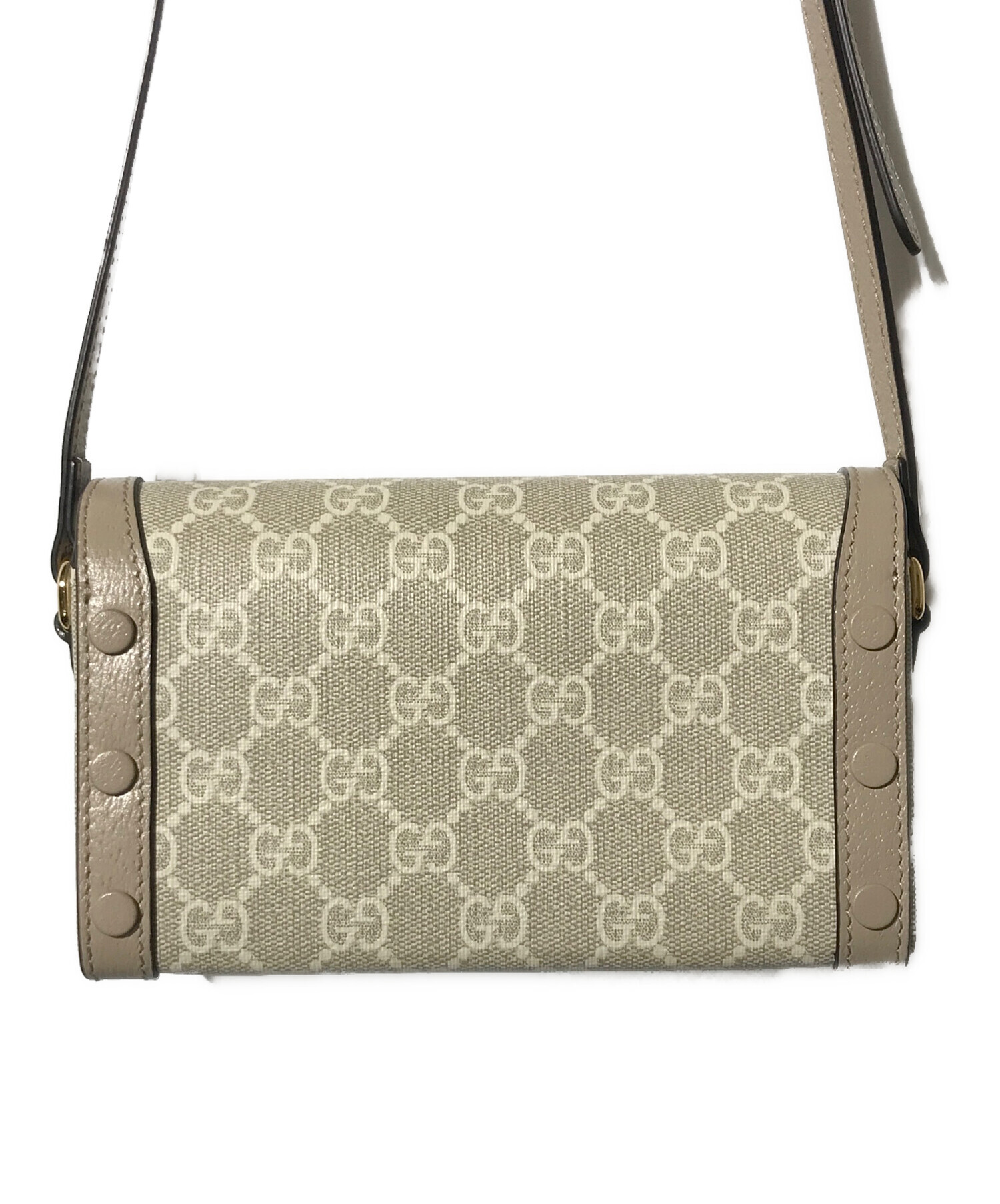 中古・古着通販】GUCCI (グッチ) GGスプリームホースビットショルダー 