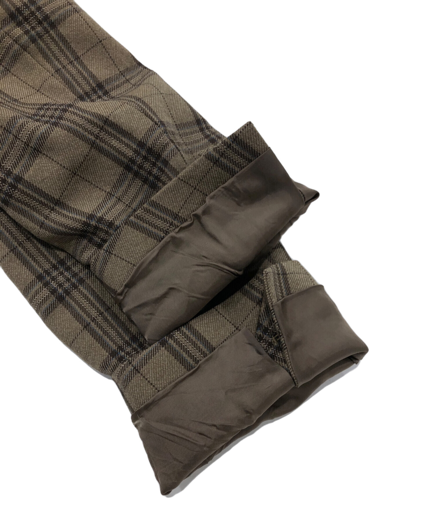 中古・古着通販】AURALEE (オーラリー) WOOL SERGE CHECK NO COLLAR