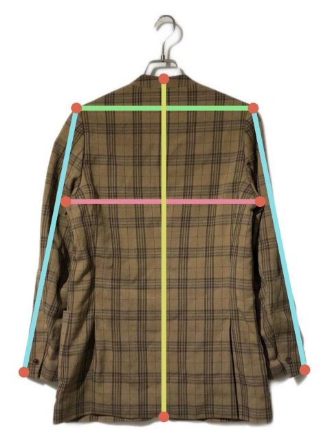 中古・古着通販】AURALEE (オーラリー) WOOL SERGE CHECK NO COLLAR
