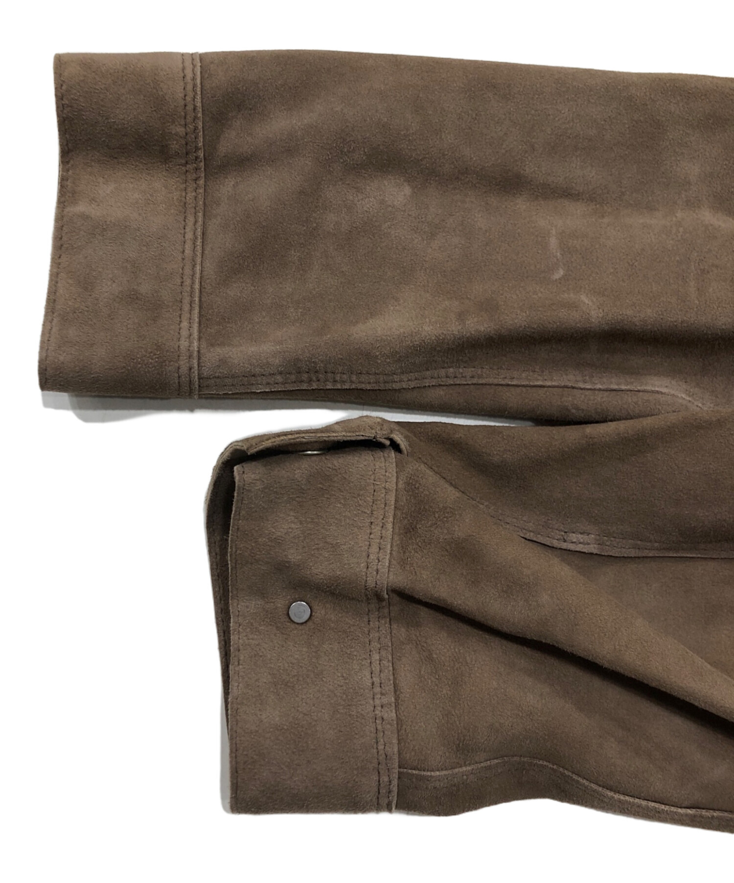 中古・古着通販】YOKE (ヨーク) SUEDE OUT-OFF SHIRTS JACKET ブラウン