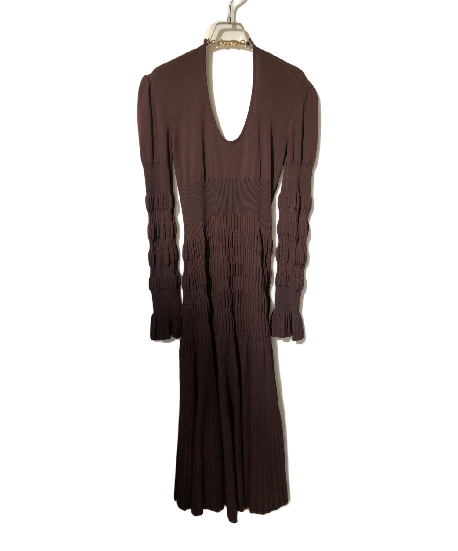 fetico STRIPE KNIT MIDI DRESS