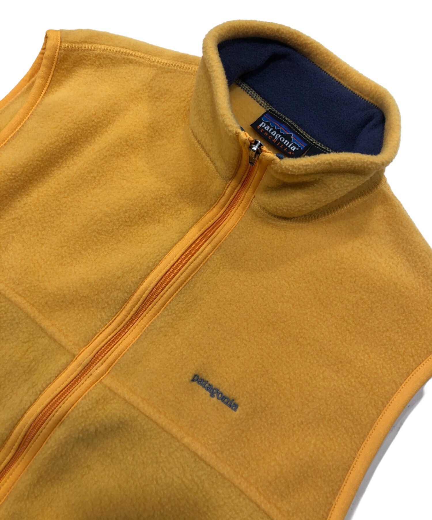 中古・古着通販】Patagonia (パタゴニア) フリースベスト イエロー 中古・古着通販】Patagonia (パタゴニア) フリースベスト イエロー