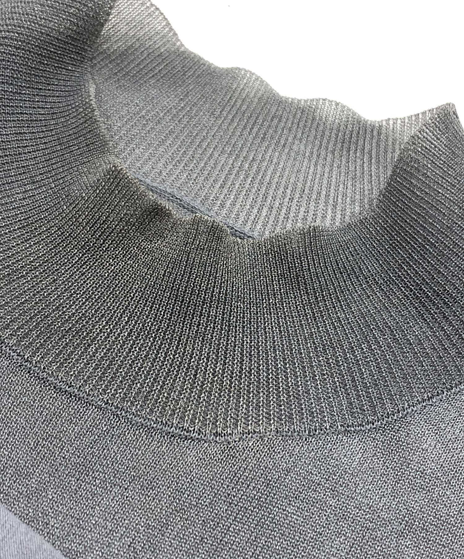 中古・古着通販】FRAY ID (フレイ アイディー) シアーニットコンビ