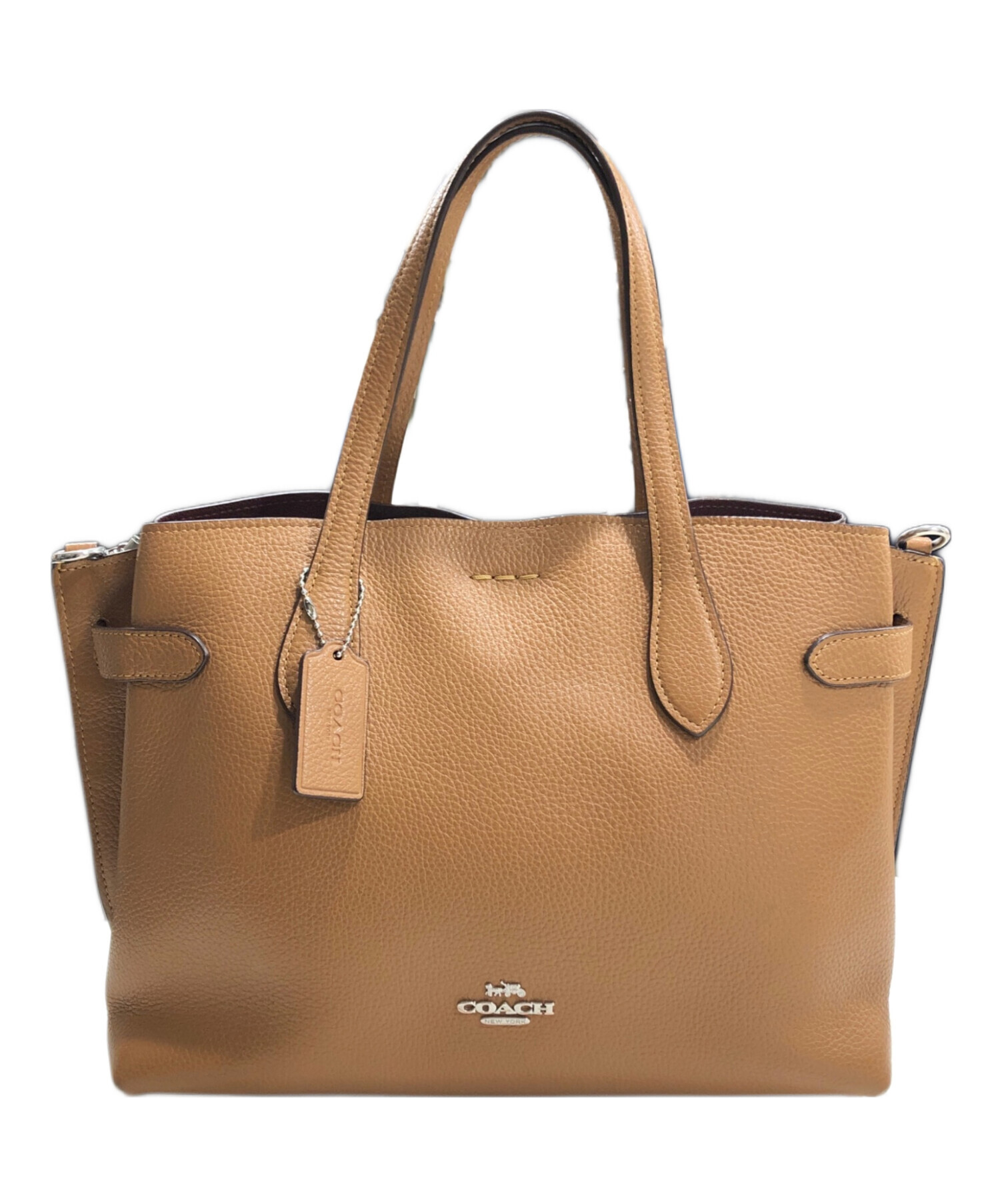 中古・古着通販】COACH (コーチ) ハンナ キャリーオール ブラウン 