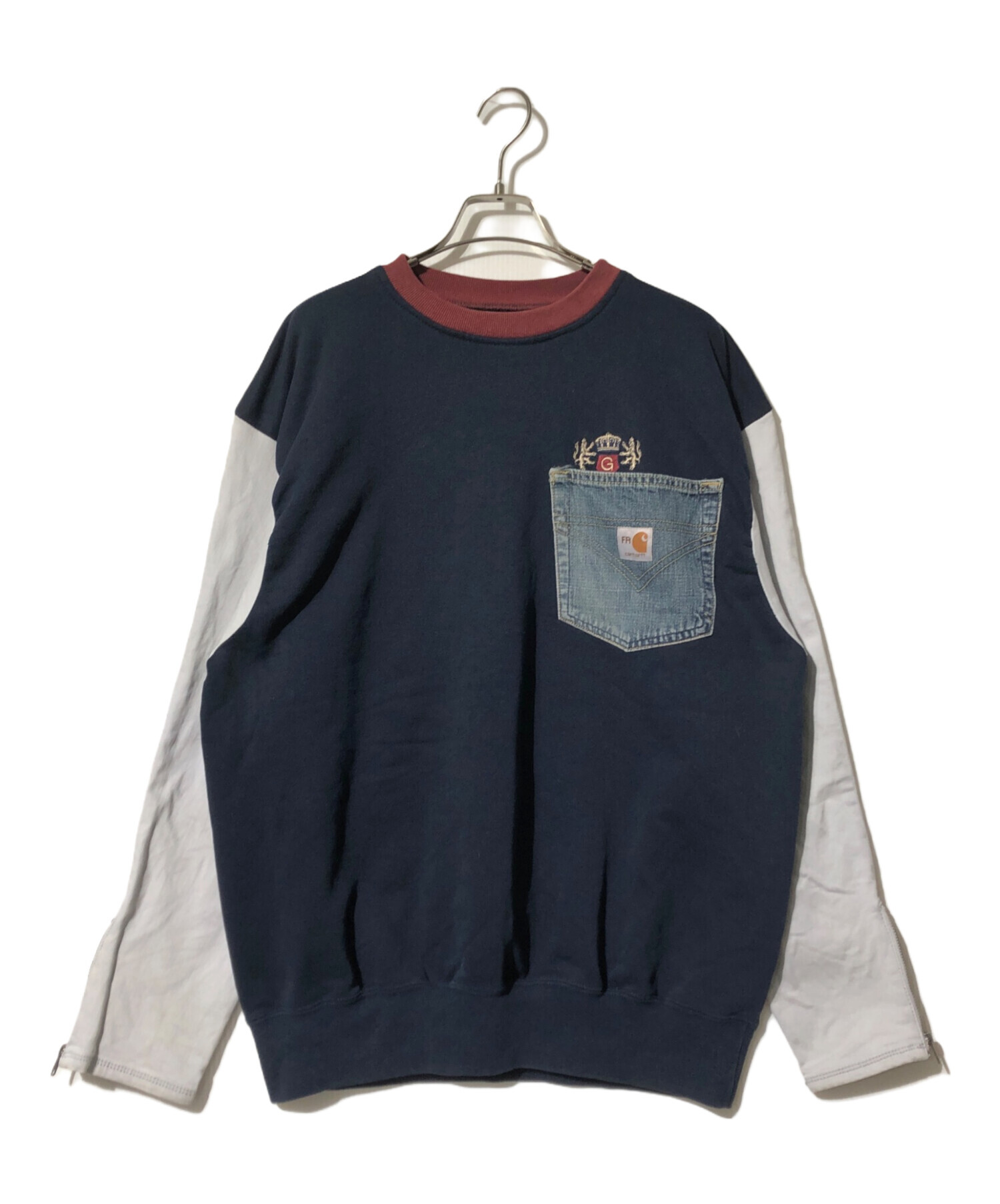 momolilye様　オーダー品3点 中古・古着通販】CarHartt (カーハート) 切替スウェット ネイビー