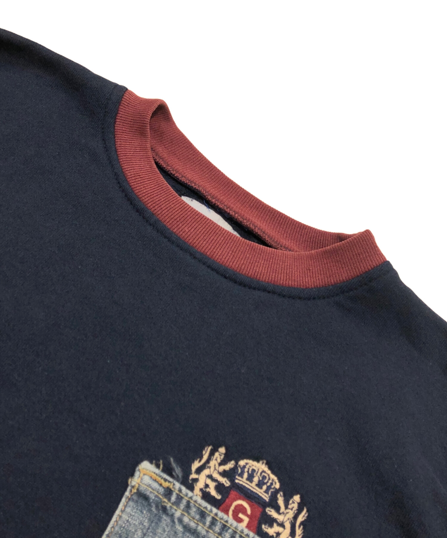 中古・古着通販】CarHartt (カーハート) 切替スウェット ネイビー