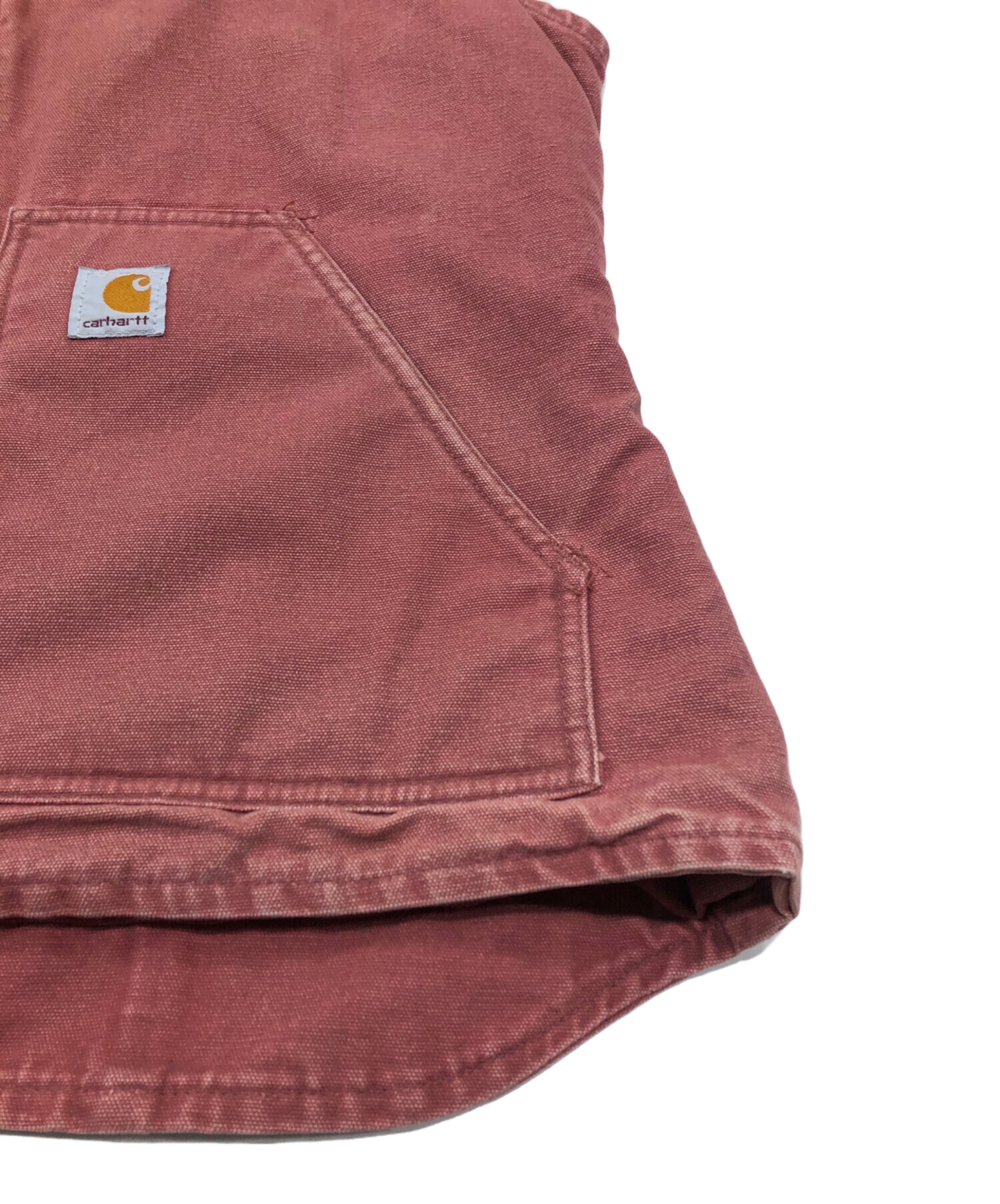 中古・古着通販】CarHartt (カーハート) ダックベスト レッド サイズ:L