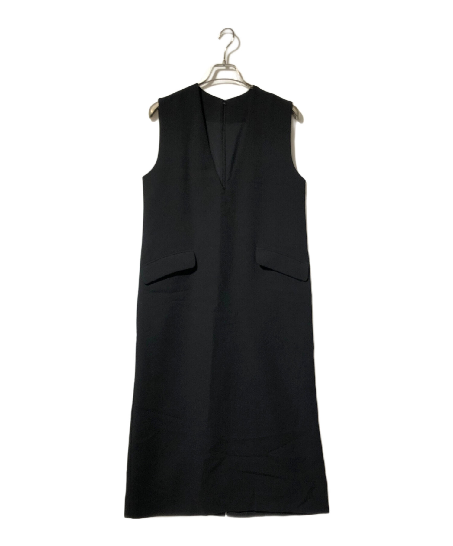 ラウンジドレスノースリーブ ロングワンピース ブラックM size新品未使用 中古・古着通販】Loungedress (ラウンジドレス) ノースリーブ