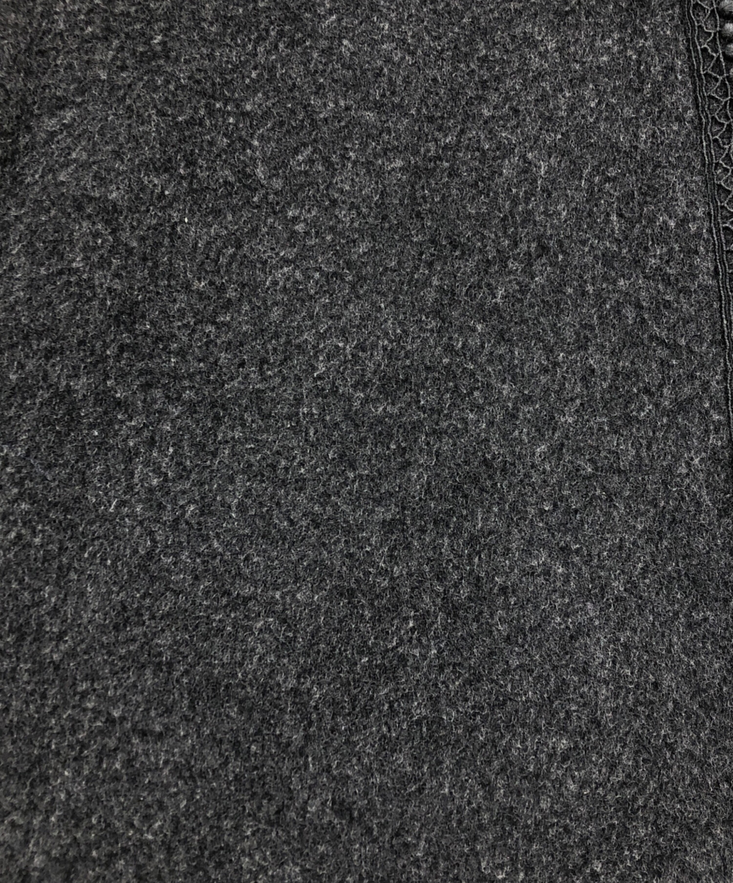 美品 オオカミとフクロウ ピーコート ブラック オーバーサイズ 中古・古着通販】オオカミとフクロウ (オオカミトフクロウ) 雨の