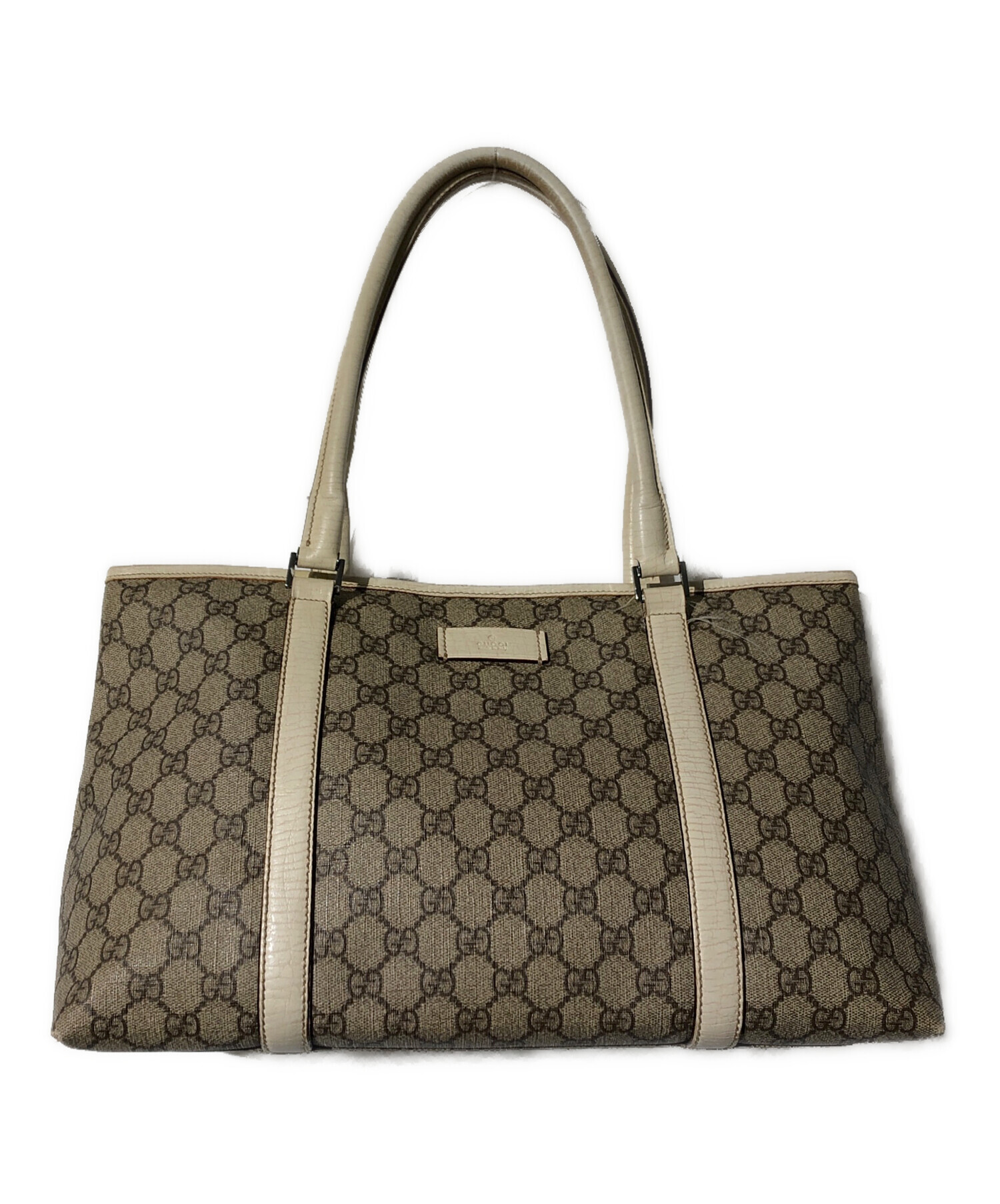 【美品】GUCCI キャンバスレザー GG スプリーム トートバッグ イタリア製 中古・古着通販】GUCCI (グッチ) GGスプリームキャンバスレザートート
