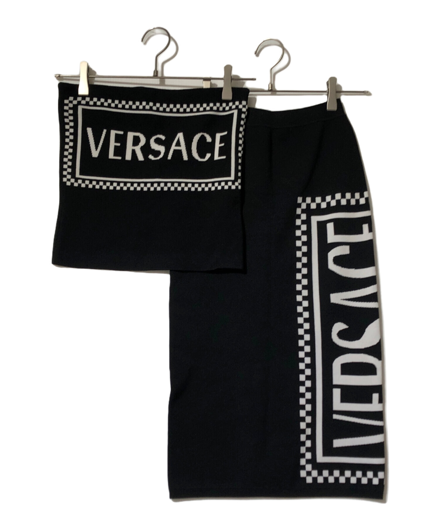 中古・古着通販】VERSACE (ヴェルサーチ) ロゴニットセットアップ 