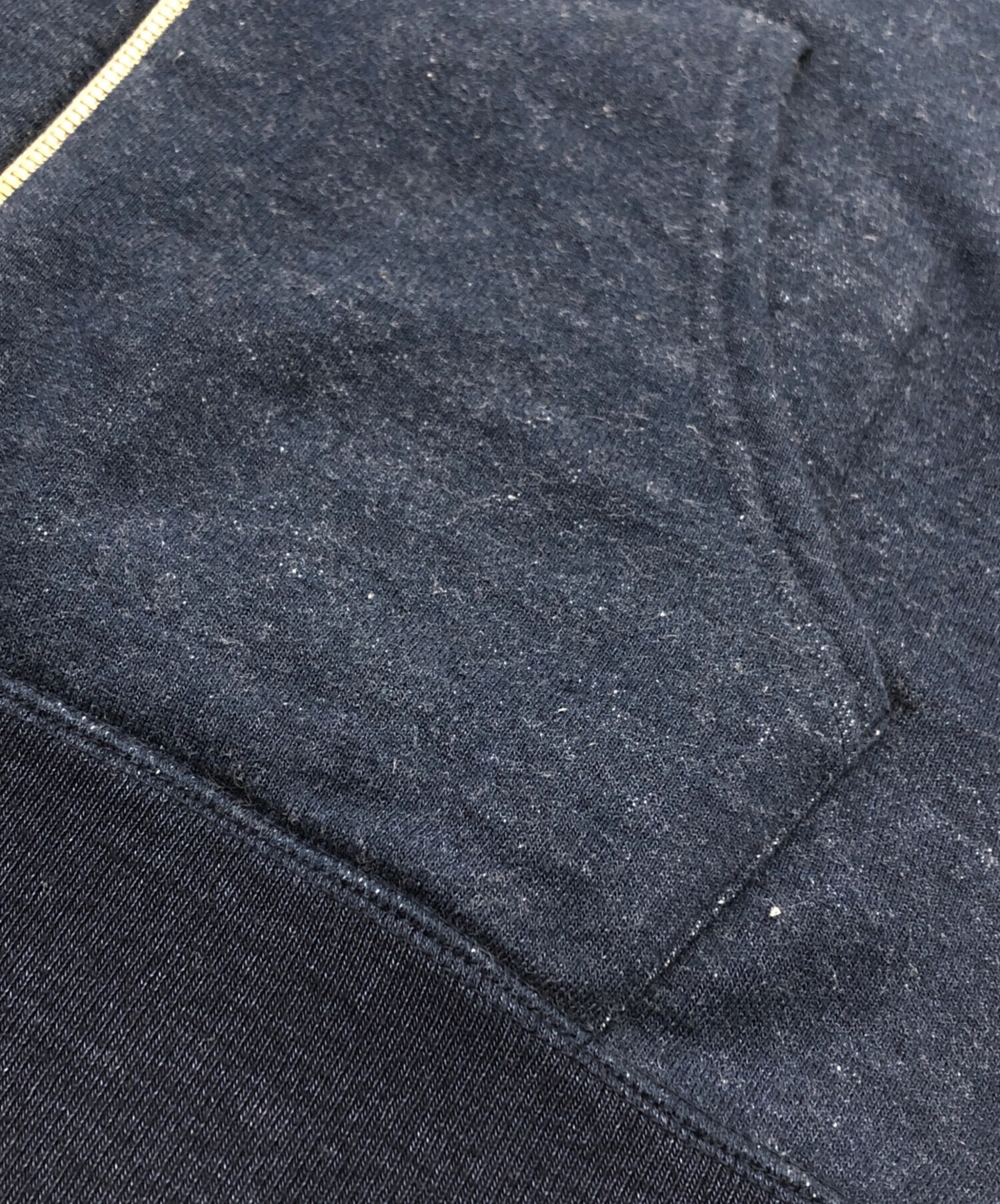 新品未使用LOOPWHEELER ダブルジップアップパーカー　霜降りネイビー　M 中古・古着通販】LOOPWHEELER (ループウィラー) ジップパーカー