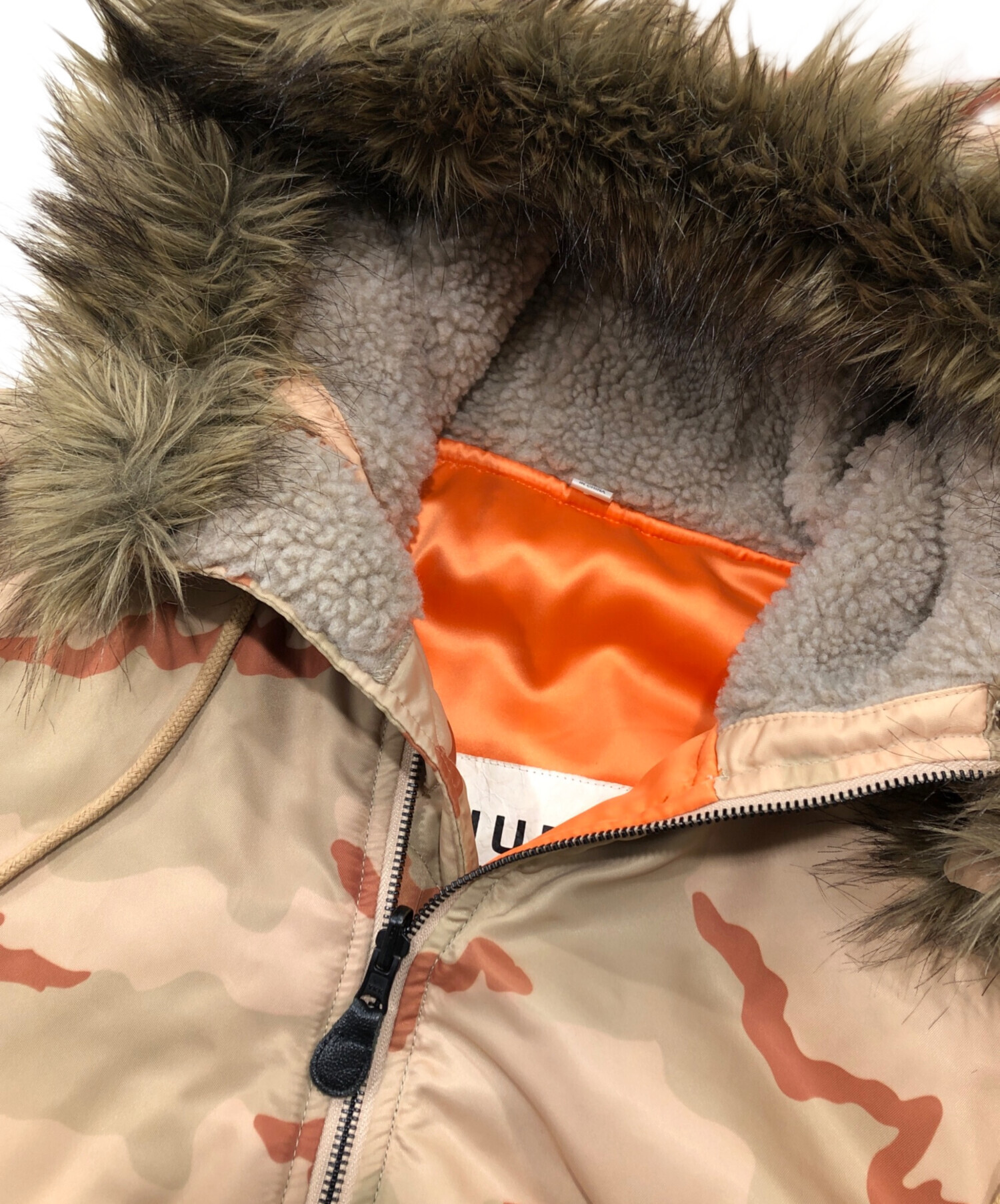中古・古着通販】HUF (ハフ) N2B JACKET DESERT CAMO オレンジ サイズ 