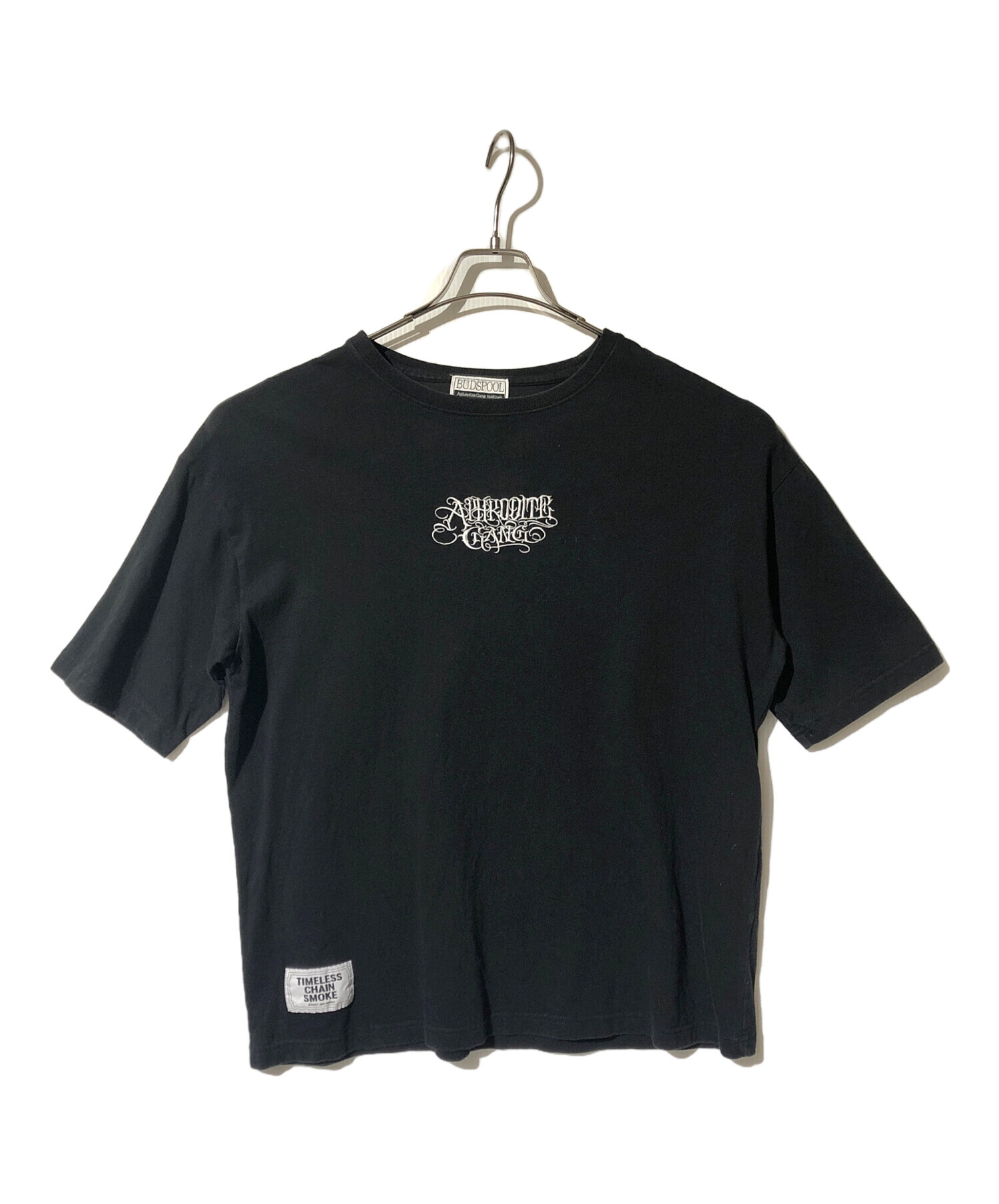 BUDSPOOL / Tシャツ/L/コットン/BLK 中古・古着通販】BUDSPOOL (バッズプール) Tシャツ ブラック サイズ:M